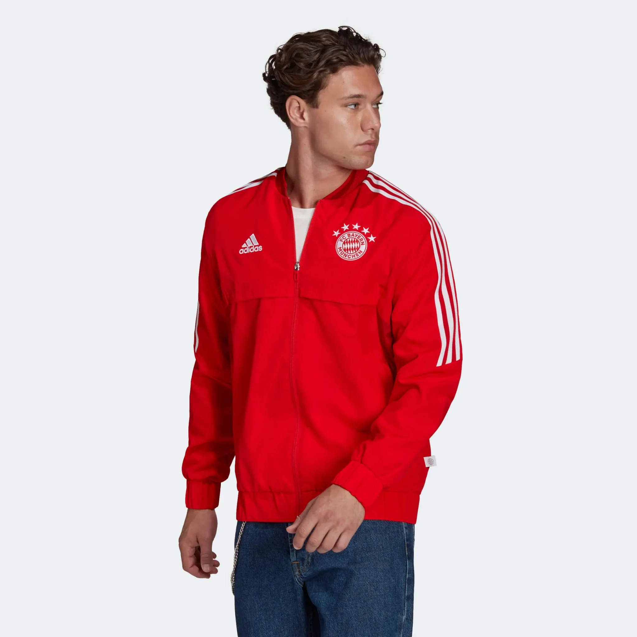 adidas 2022-23 FC Bayern Munich Anthem Jacket - Red - Image 2