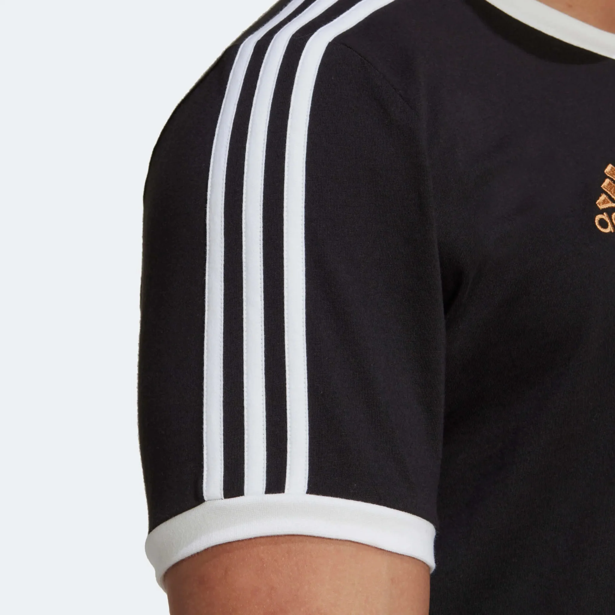 adidas 2022-23 Germany 3-Stripes Tee - Black-White - Image 5