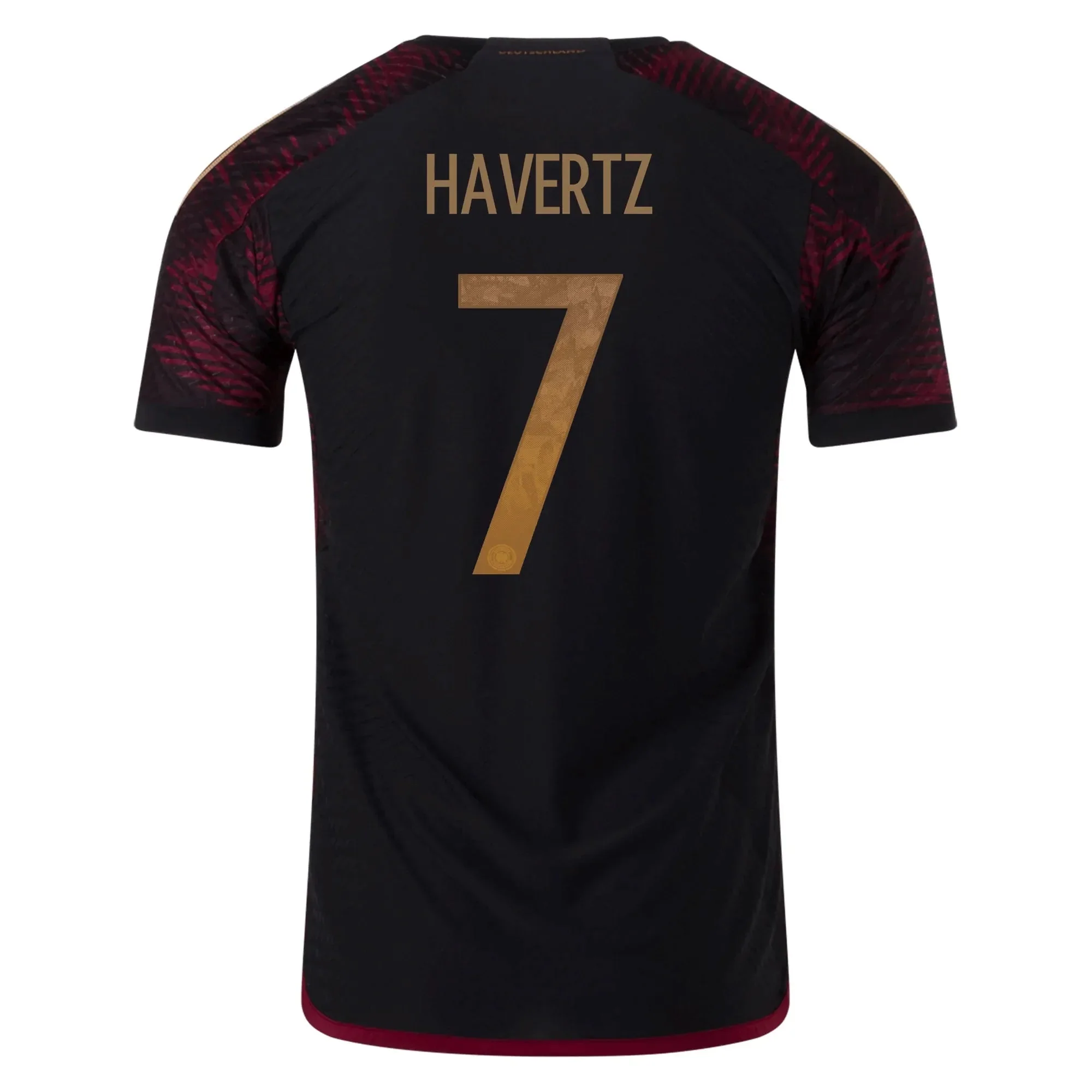 adidas 2022-23 Germany Away Authentic Jersey Black - Image 2