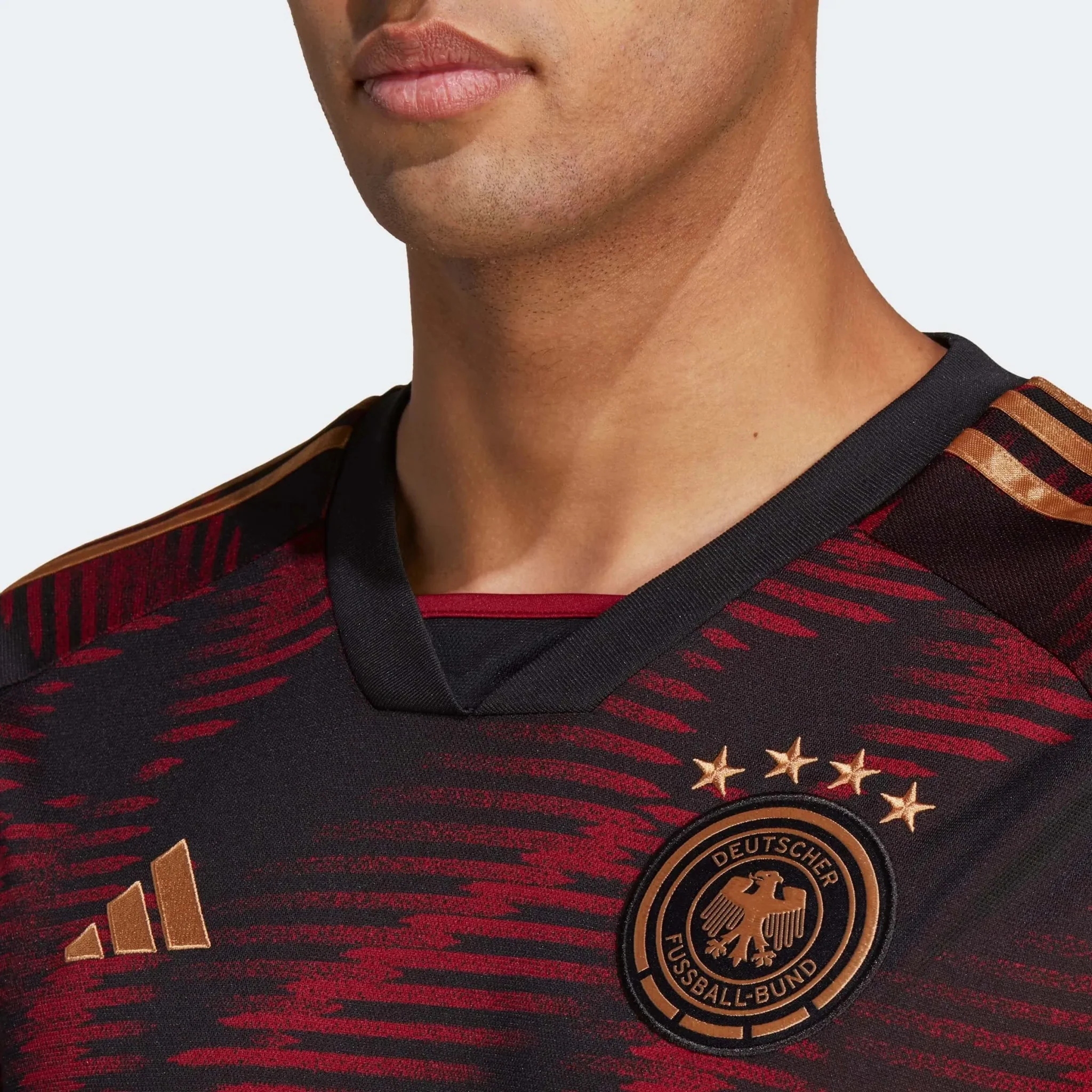 adidas 2022-23 Germany Away Long Sleeve Jersey Black - Image 8