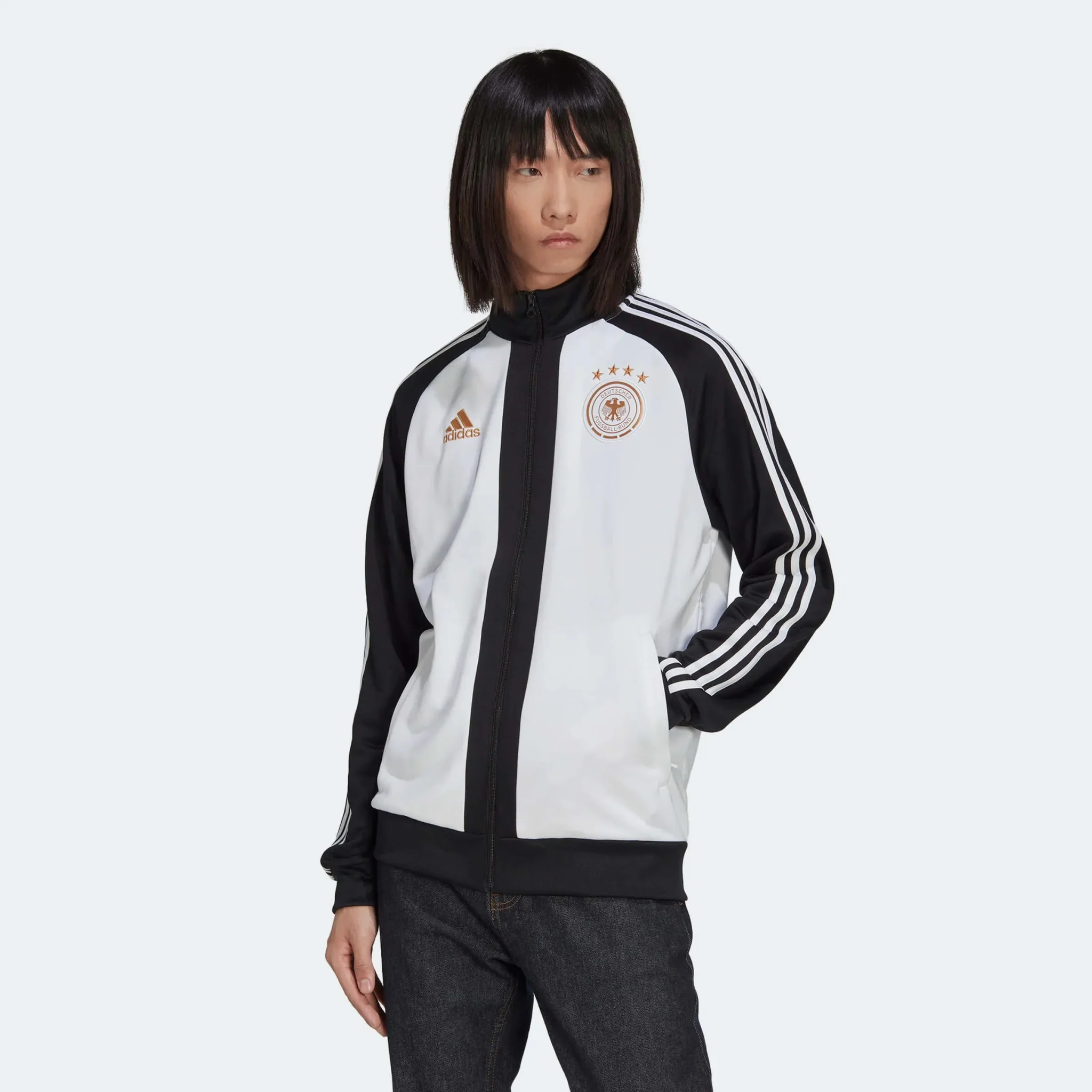 adidas 2022-23 Germany DNA Track Top - Black-White - Image 2