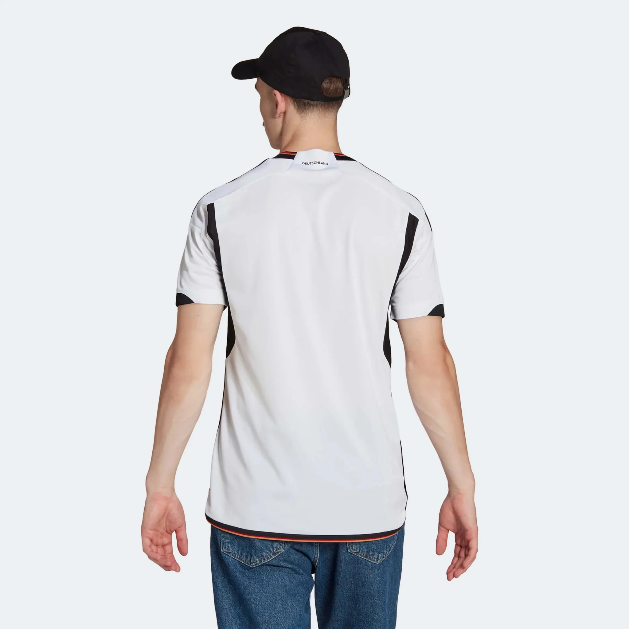 adidas 2022-23 Germany Home Jersey White-Black - Image 4