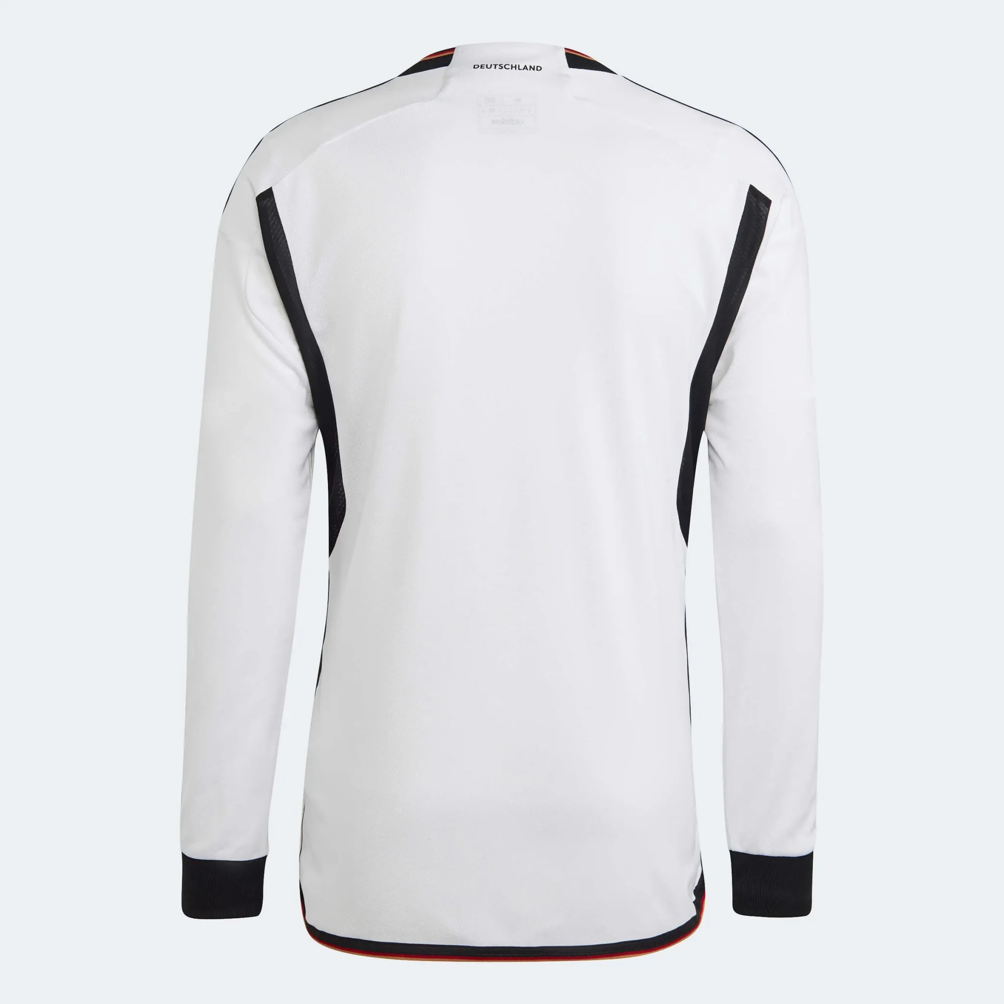 Adidas 2022-23 Germany Home Long Sleeve Jersey White-Black - Image 2