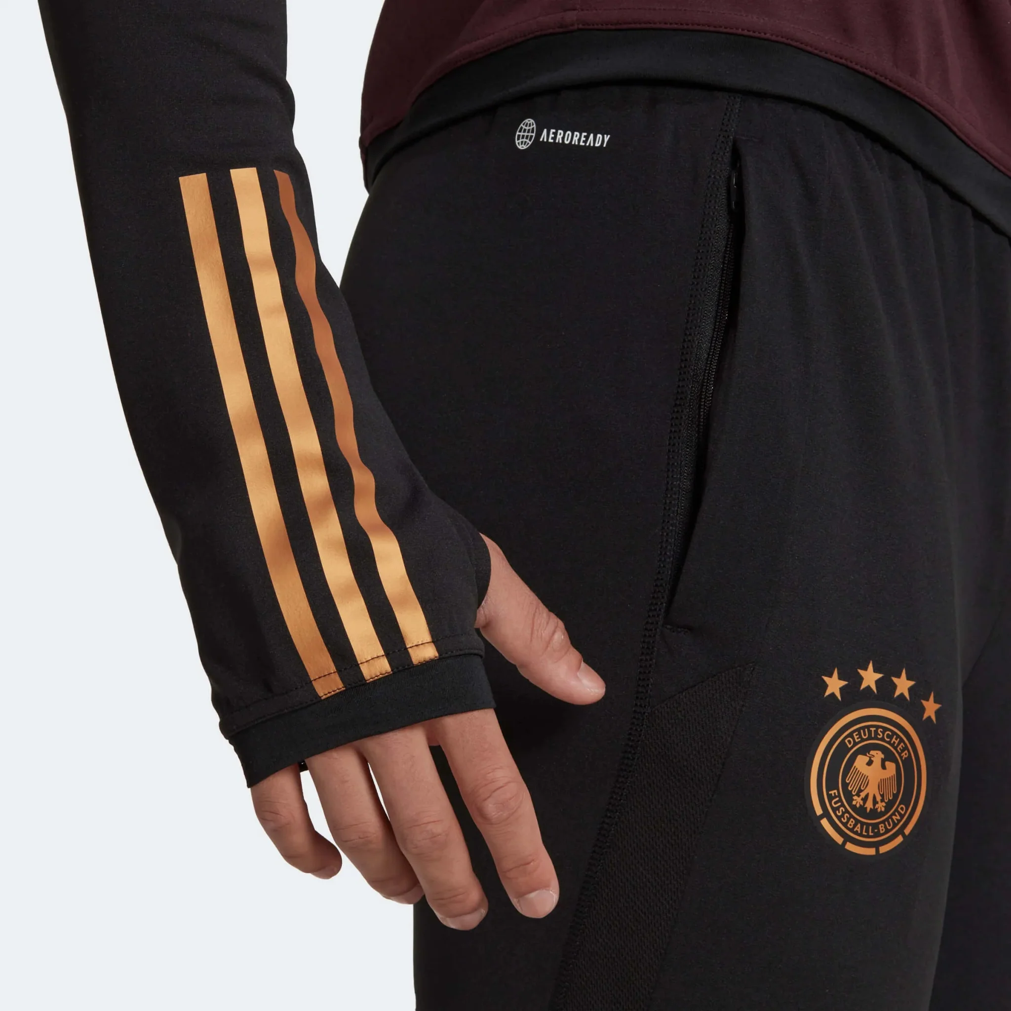 adidas 2022-23 Germany Training Pants - Black - Image 4