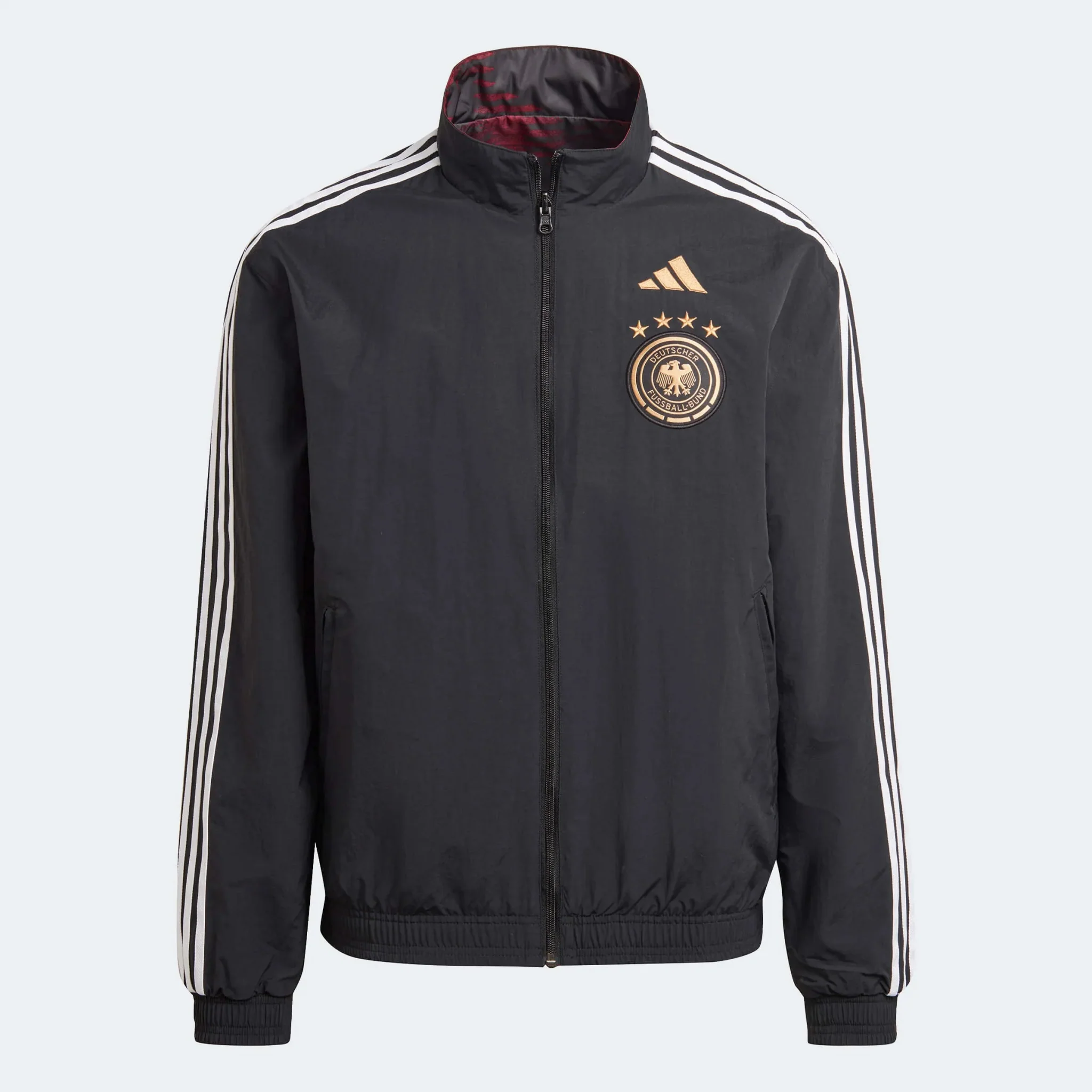 adidas 2022-23 Germany WC Anthem Jacket - Black-White
