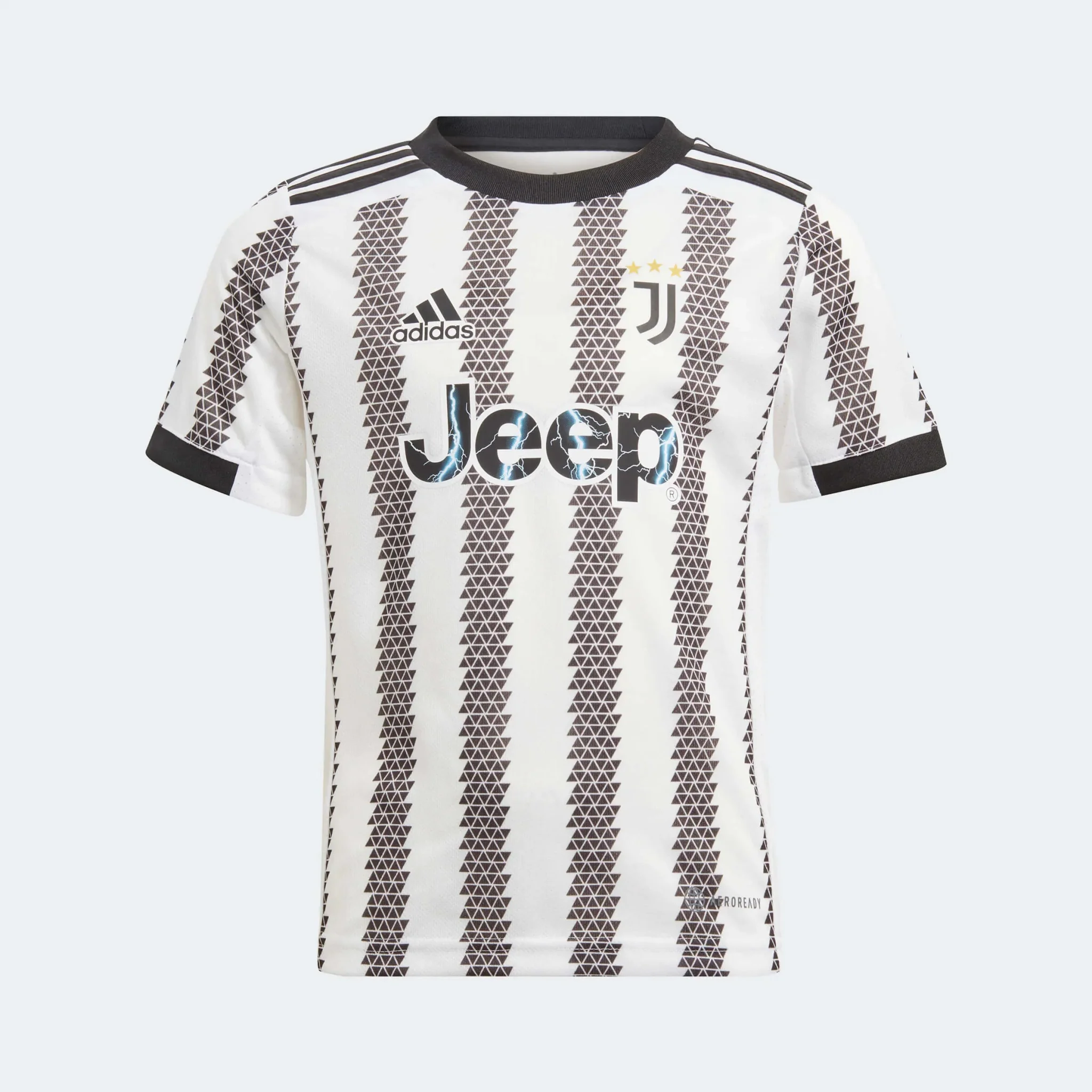 adidas 2022-23 Juventus Home Mini Kit - White-Black - Image 2