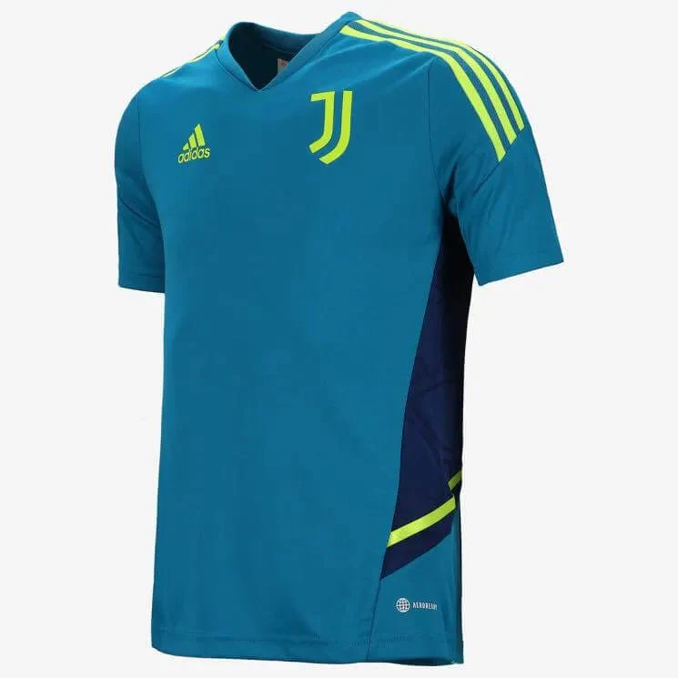 adidas 2022-23 Juventus Youth Training Jersey - Active Teal - Image 2