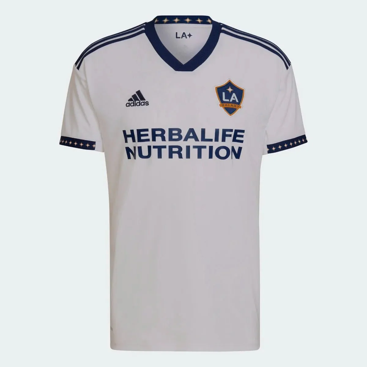 adidas 2022-23 LA Galaxy Home Jersey - White-Navy - Image 4