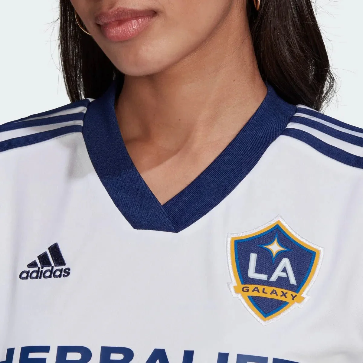 adidas 2022-23 LA Galaxy Women Home Jersey - White-Navy - Image 6