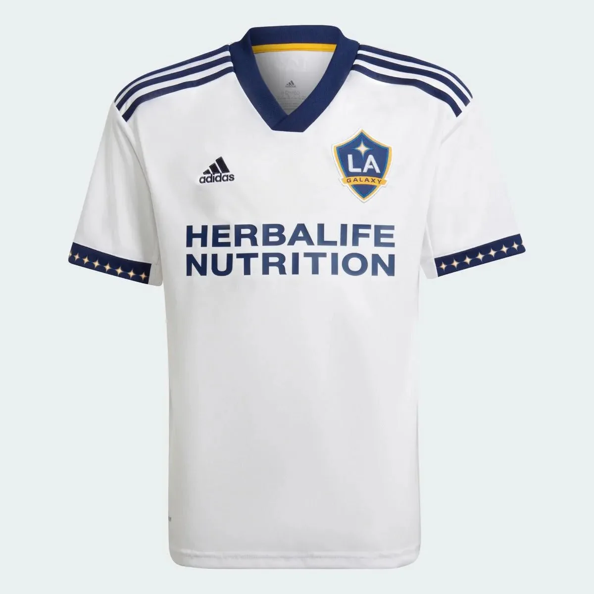 adidas 2022-23 LA Galaxy Youth Home Jersey - Navy-White - Image 3