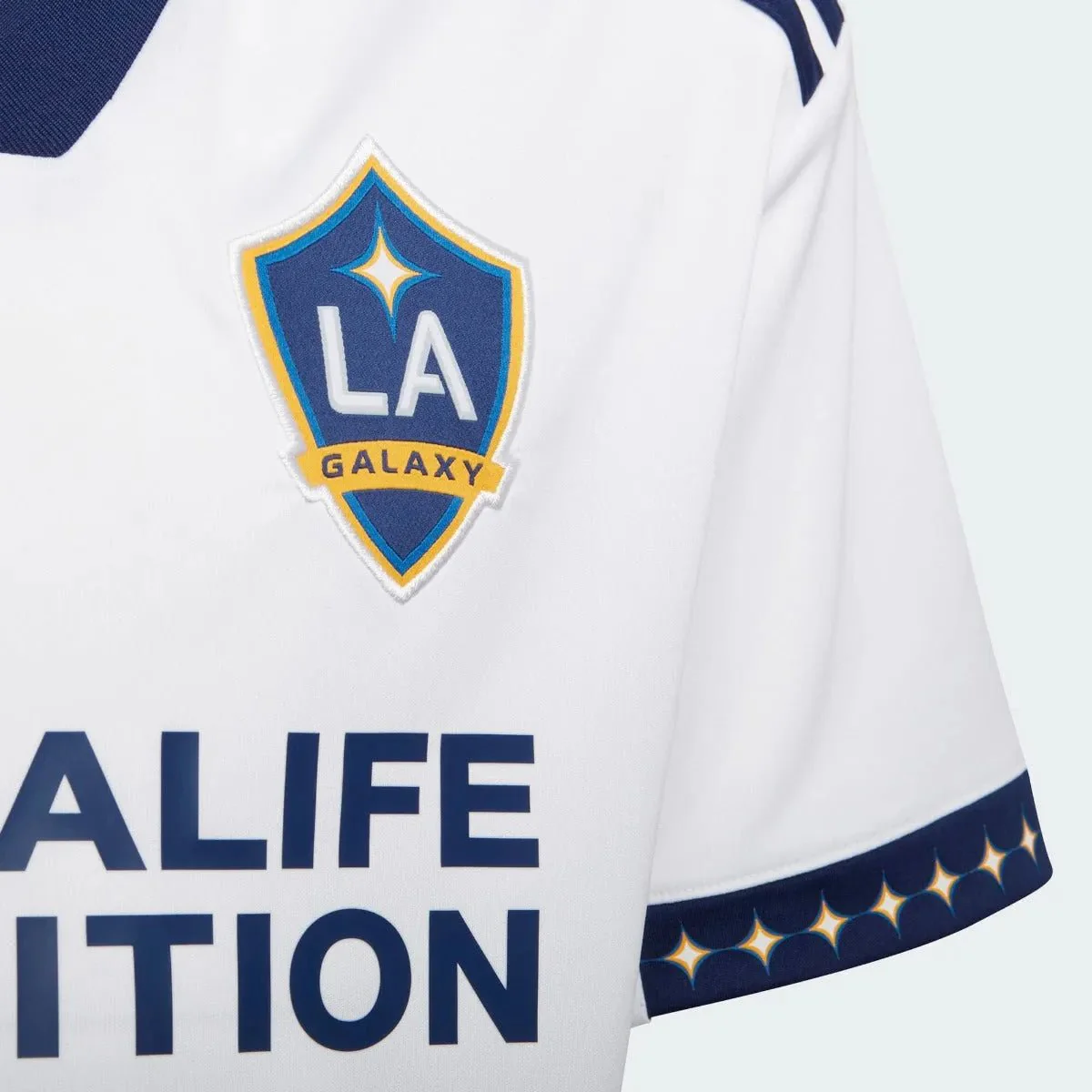 adidas 2022-23 LA Galaxy Youth Home Jersey - Navy-White - Image 5