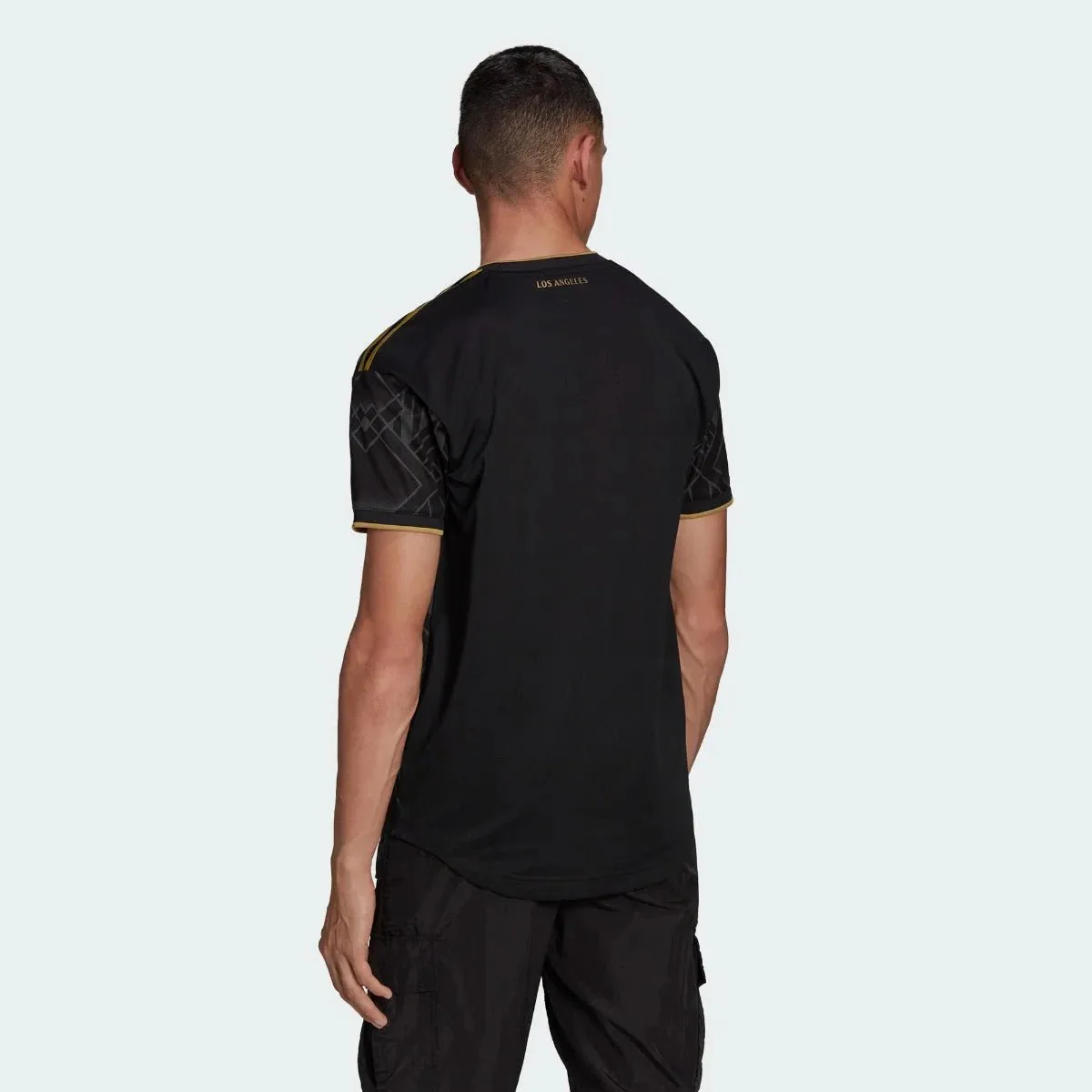 adidas 2022-23 LAFC Authentic Home Jersey - Black-Gold - Image 3