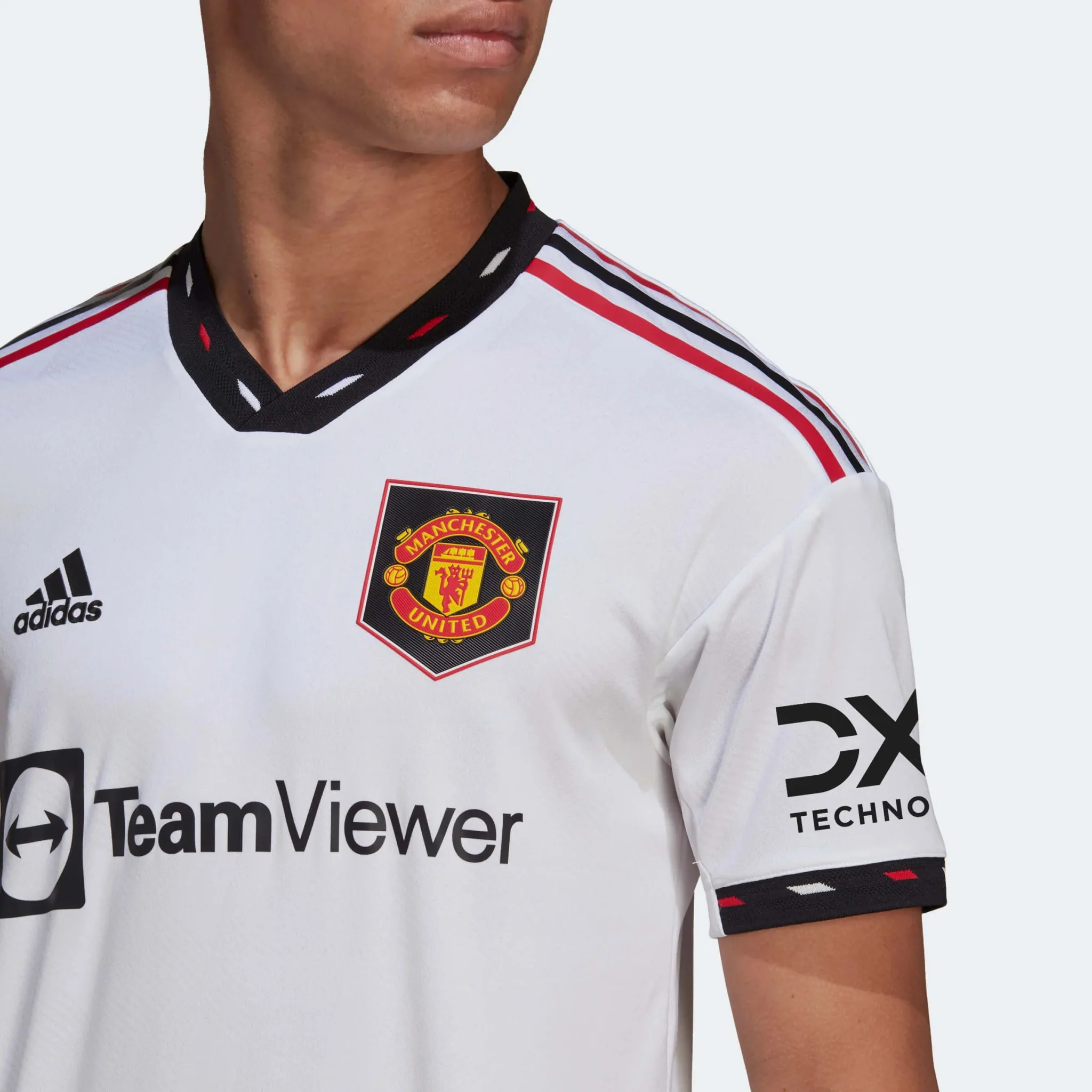 adidas 2022-23 Manchester United Authentic Away Jersey - White - Image 9