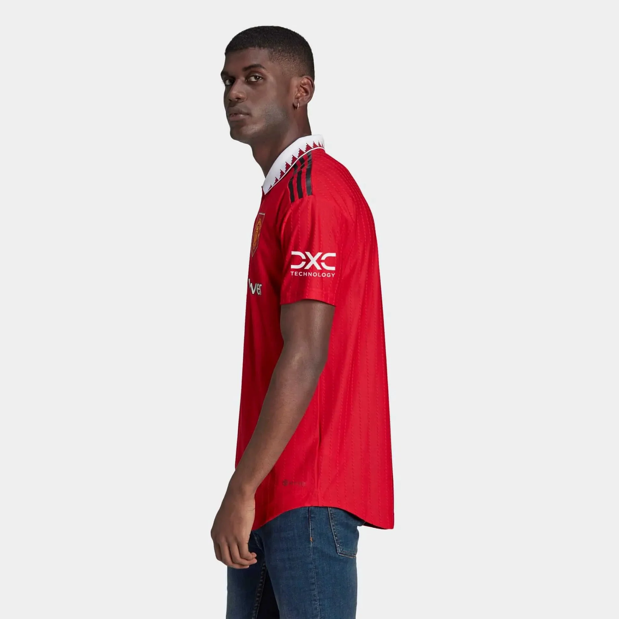 adidas 2022-23 Manchester United Authentic Home Jersey - Red-White - Image 7