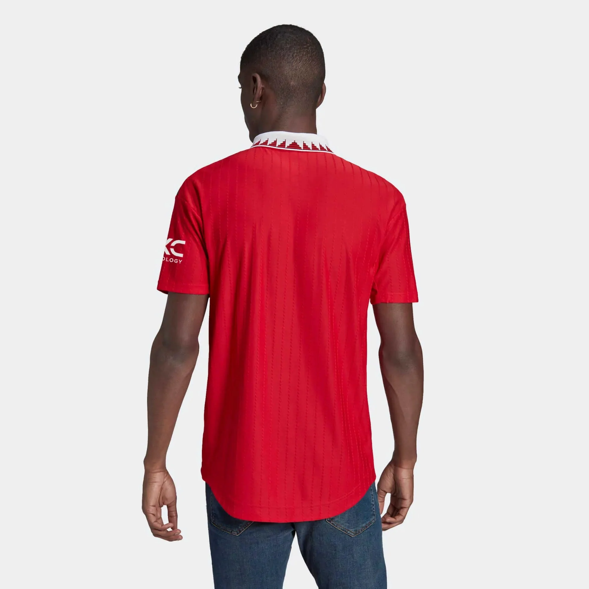 adidas 2022-23 Manchester United Authentic Home Jersey - Red-White - Image 8