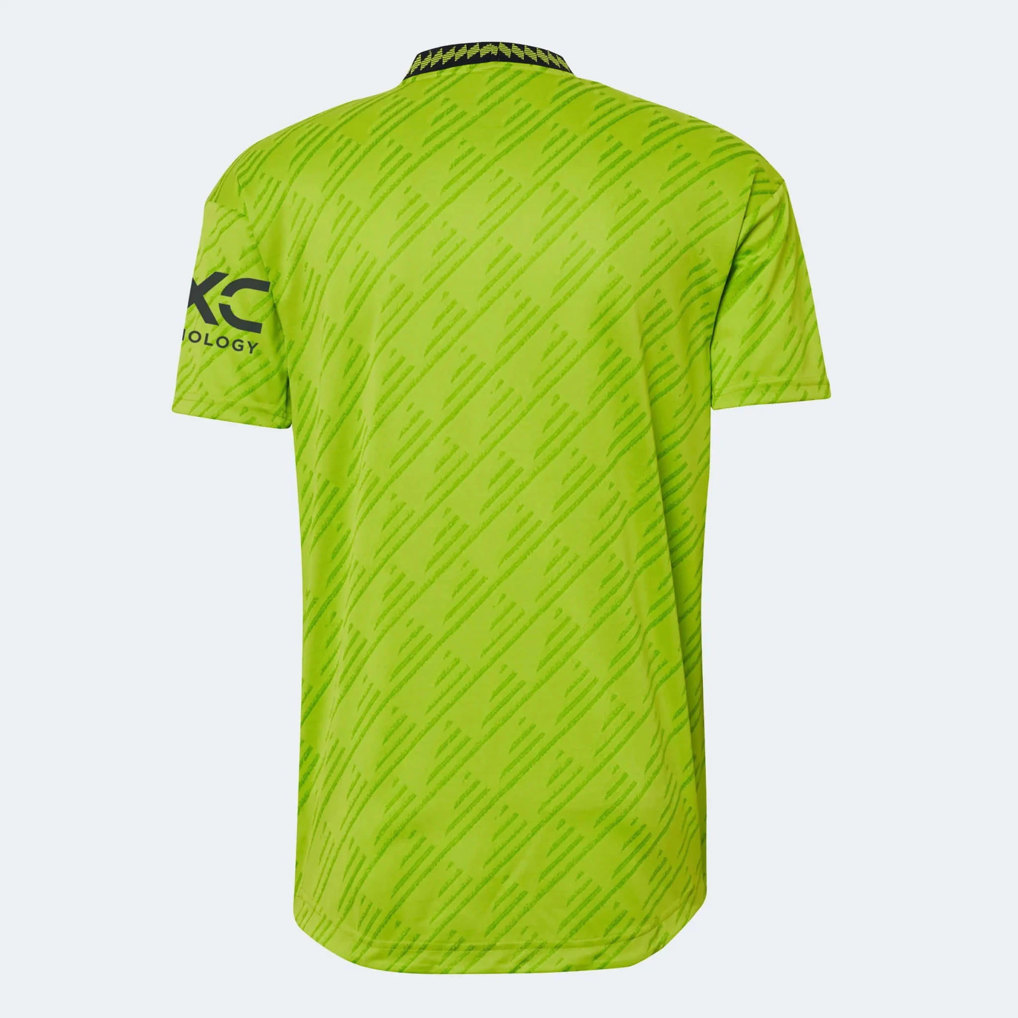 adidas 2022-23 Manchester United Authentic Third Jersey - Solar Slime - Image 5