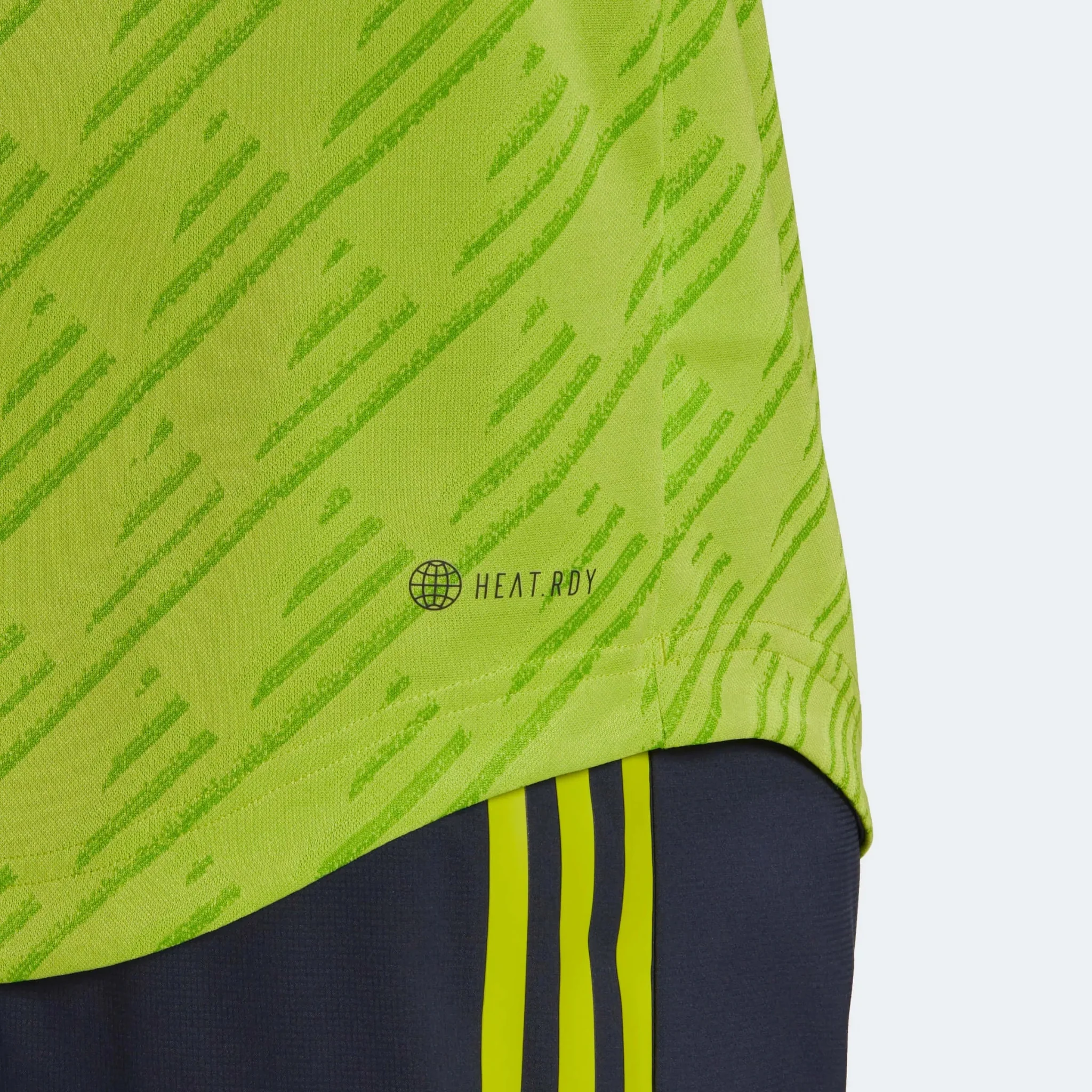 adidas 2022-23 Manchester United Authentic Third Jersey - Solar Slime - Image 9