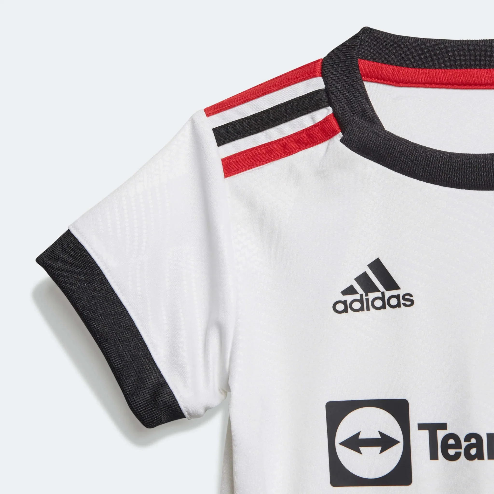 adidas 2022-23 Manchester United Away Baby Set - White-Black - Image 2