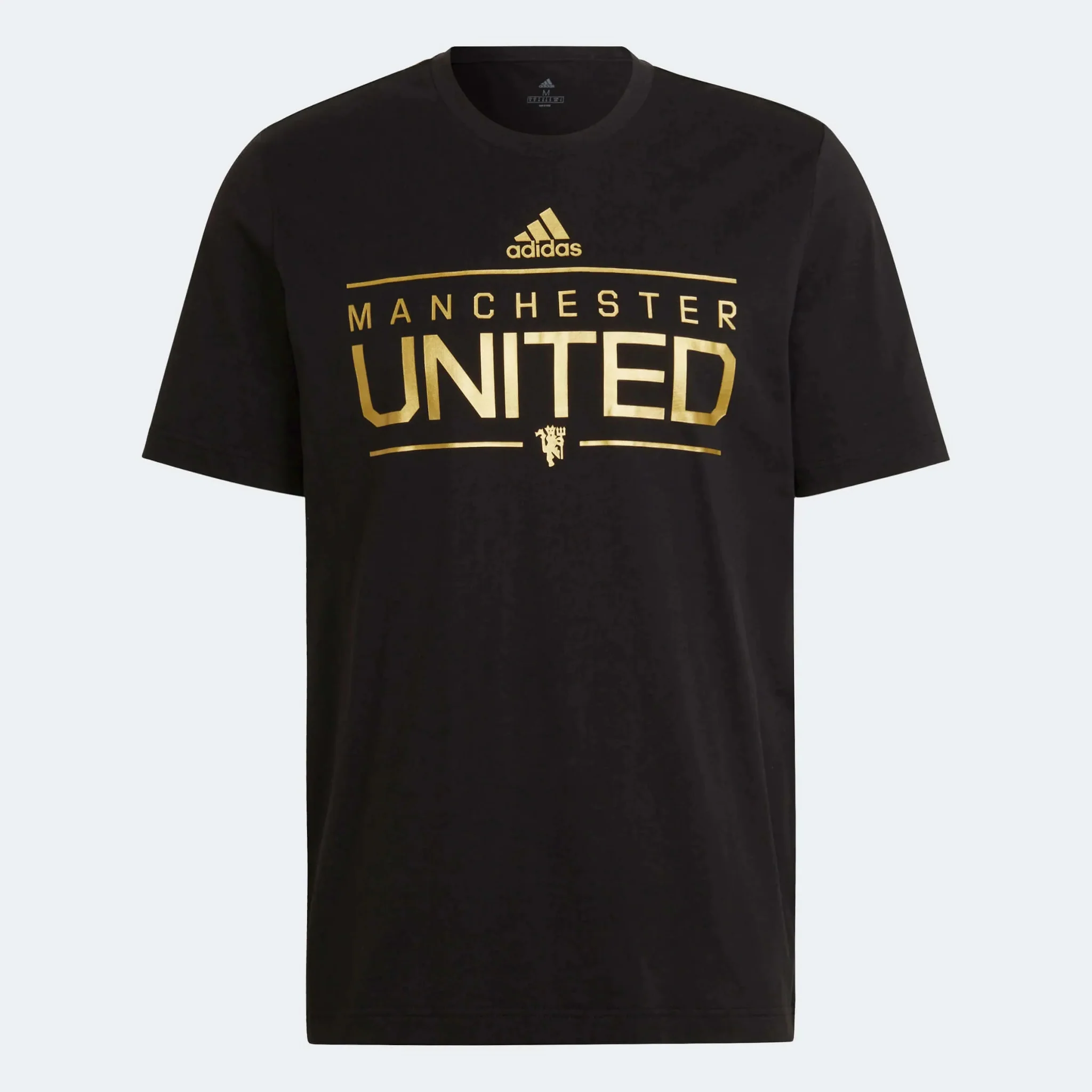 adidas 2022-23 Manchester United Graphic Tee - Black-Gold