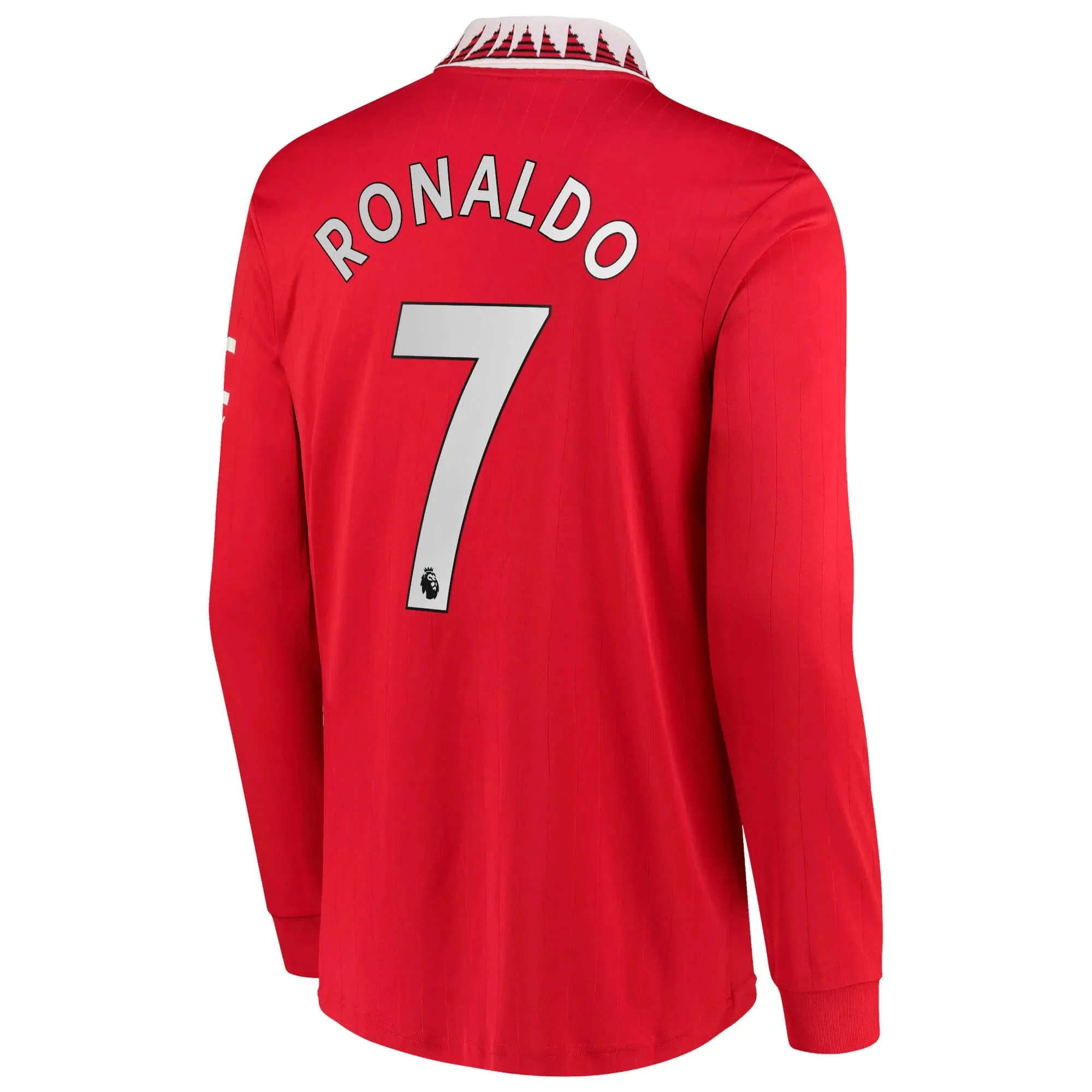 adidas 2022-23 Manchester United Home Long Sleeve Jersey - Red-White - Image 2