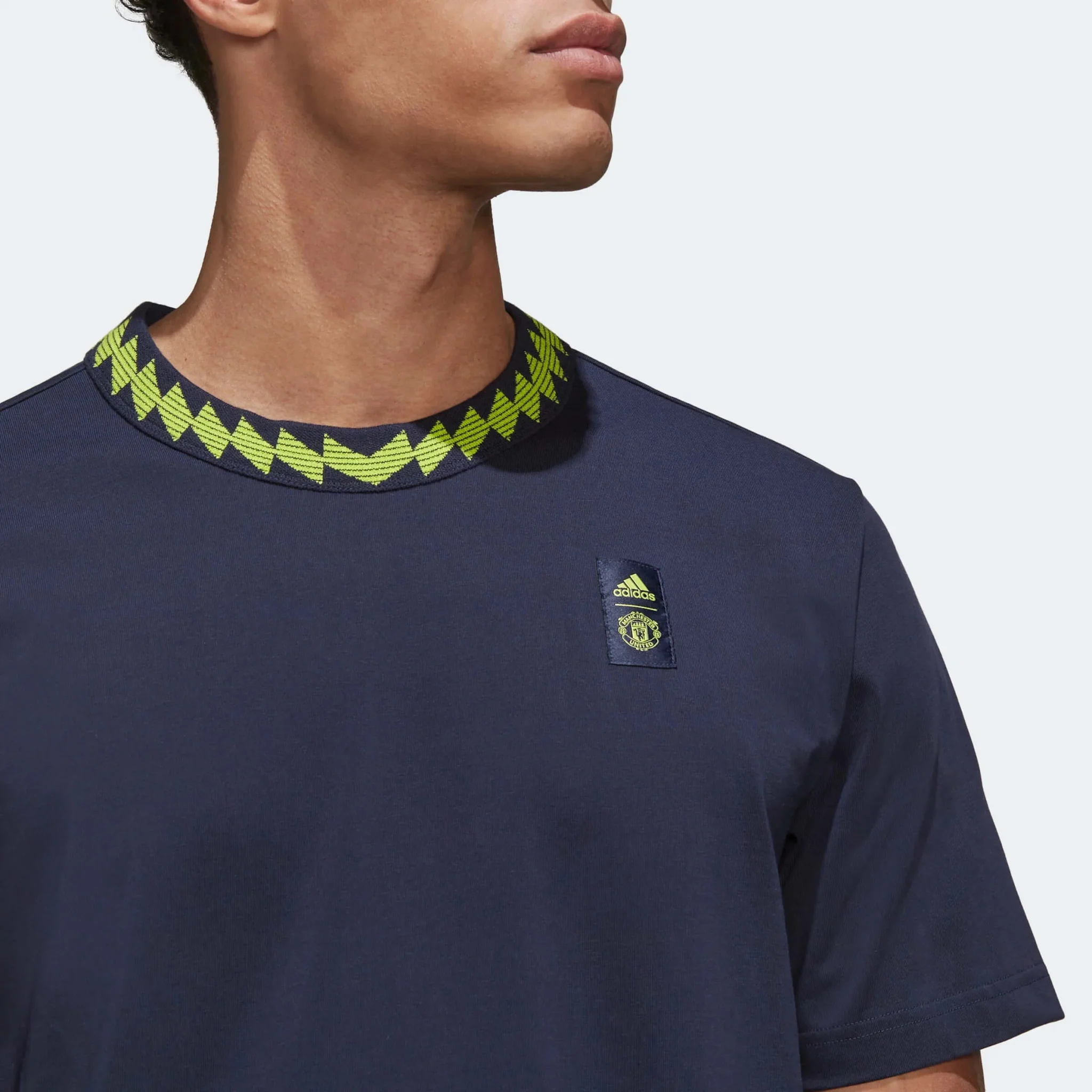 adidas 2022-23 Manchester United Lifestyler Tee - Legend Ink - Image 4