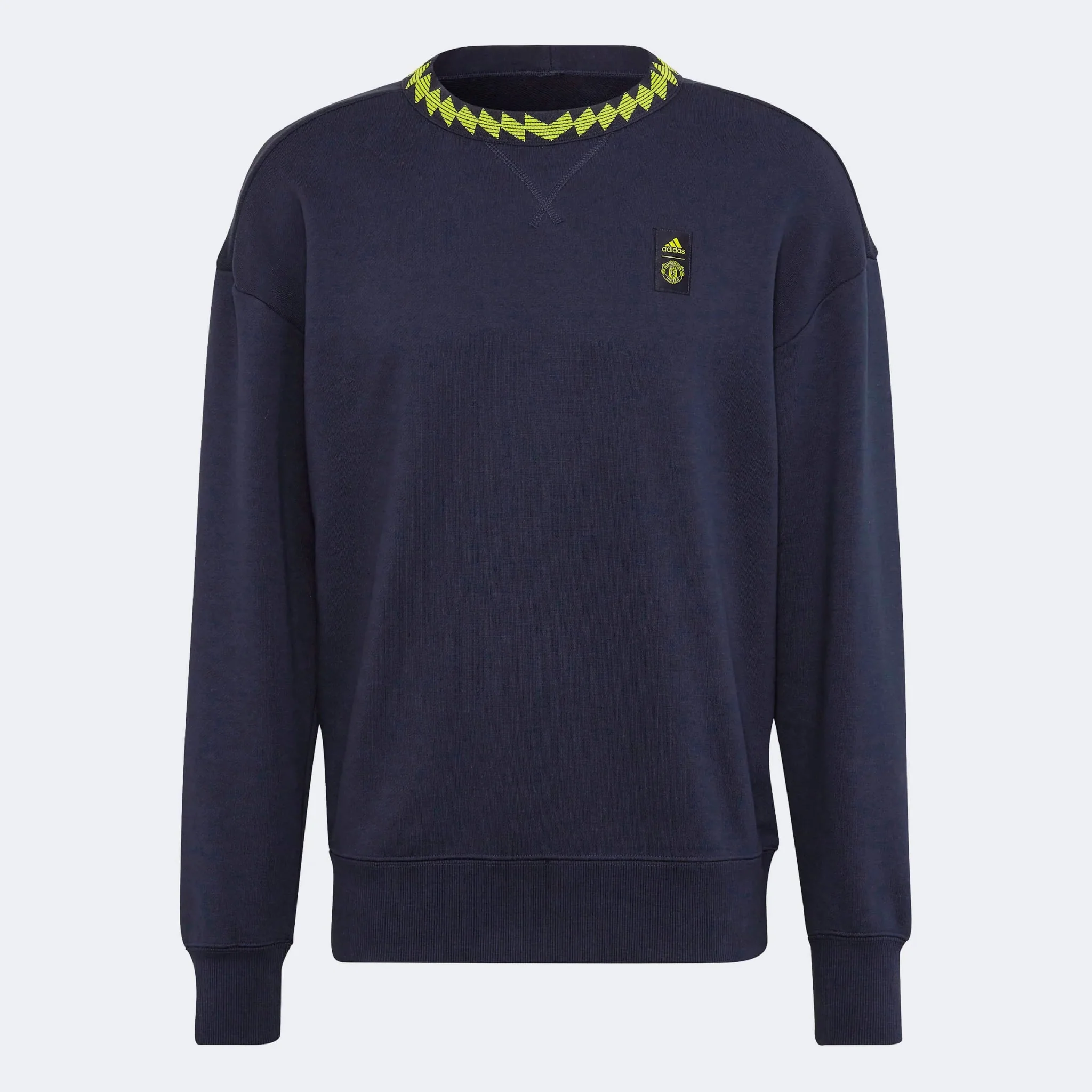 adidas 2022-23 Manchester United LS Crew Sweatshirt - Legend Ink