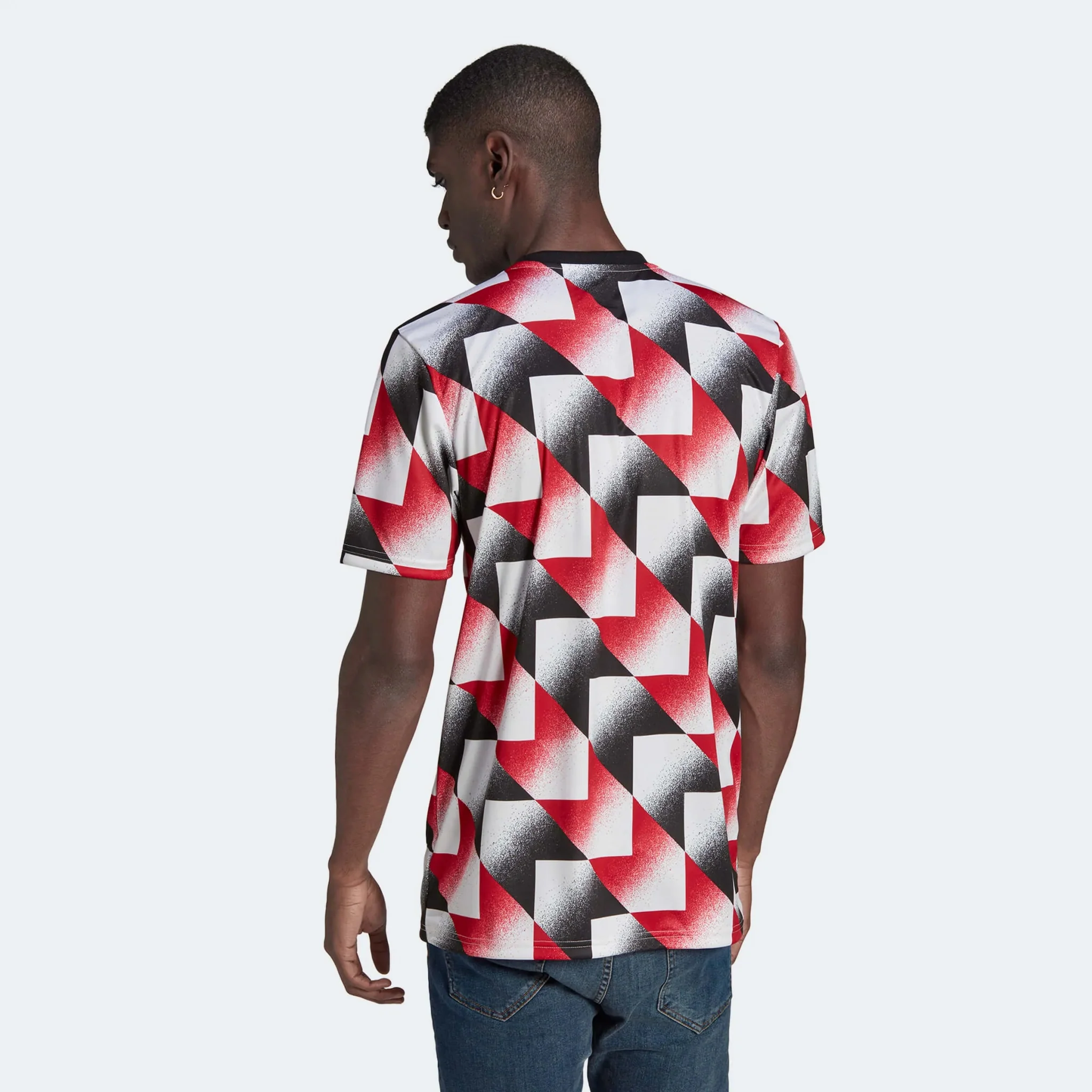 adidas 2022-23 Manchester United Pre-Match Jersey - White-Red-Black - Image 4
