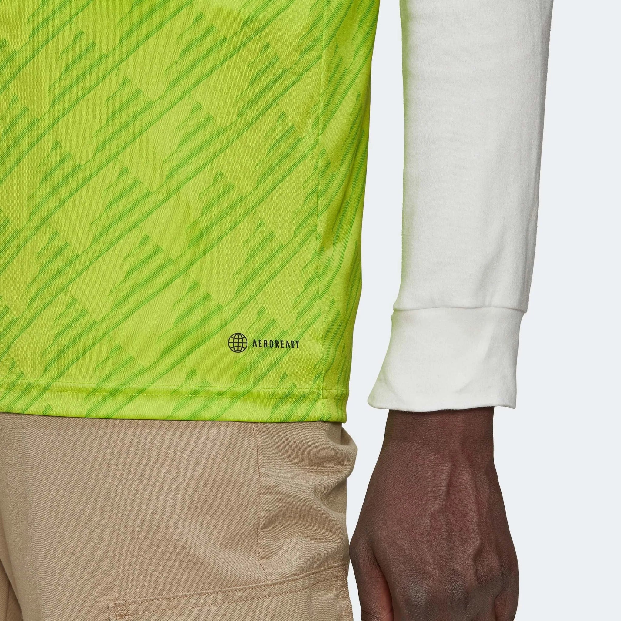 adidas 2022-23 Manchester United Third Jersey - Solar Slime - Image 12