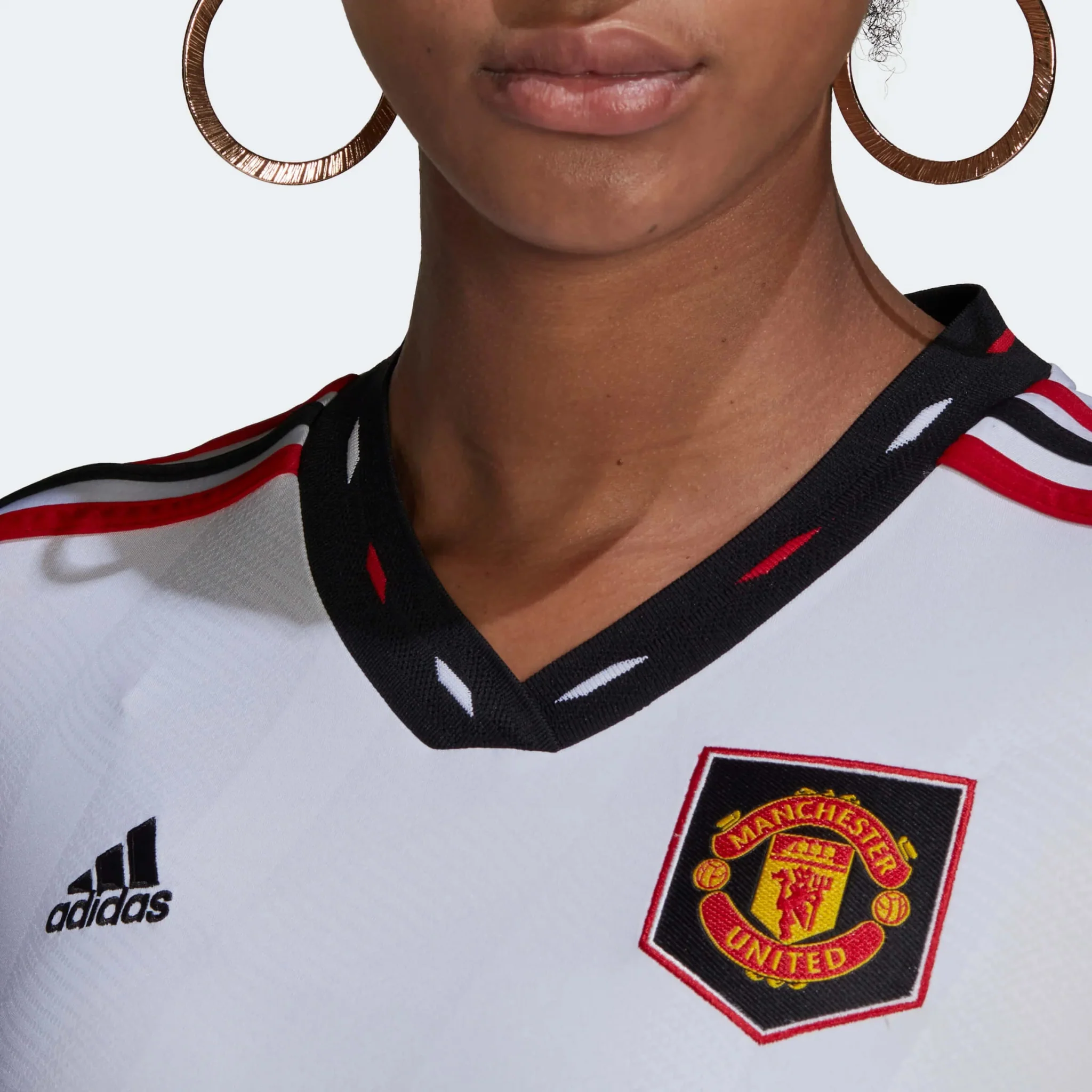 adidas 2022-23 Manchester United Women's Away Jersey - White - Image 6