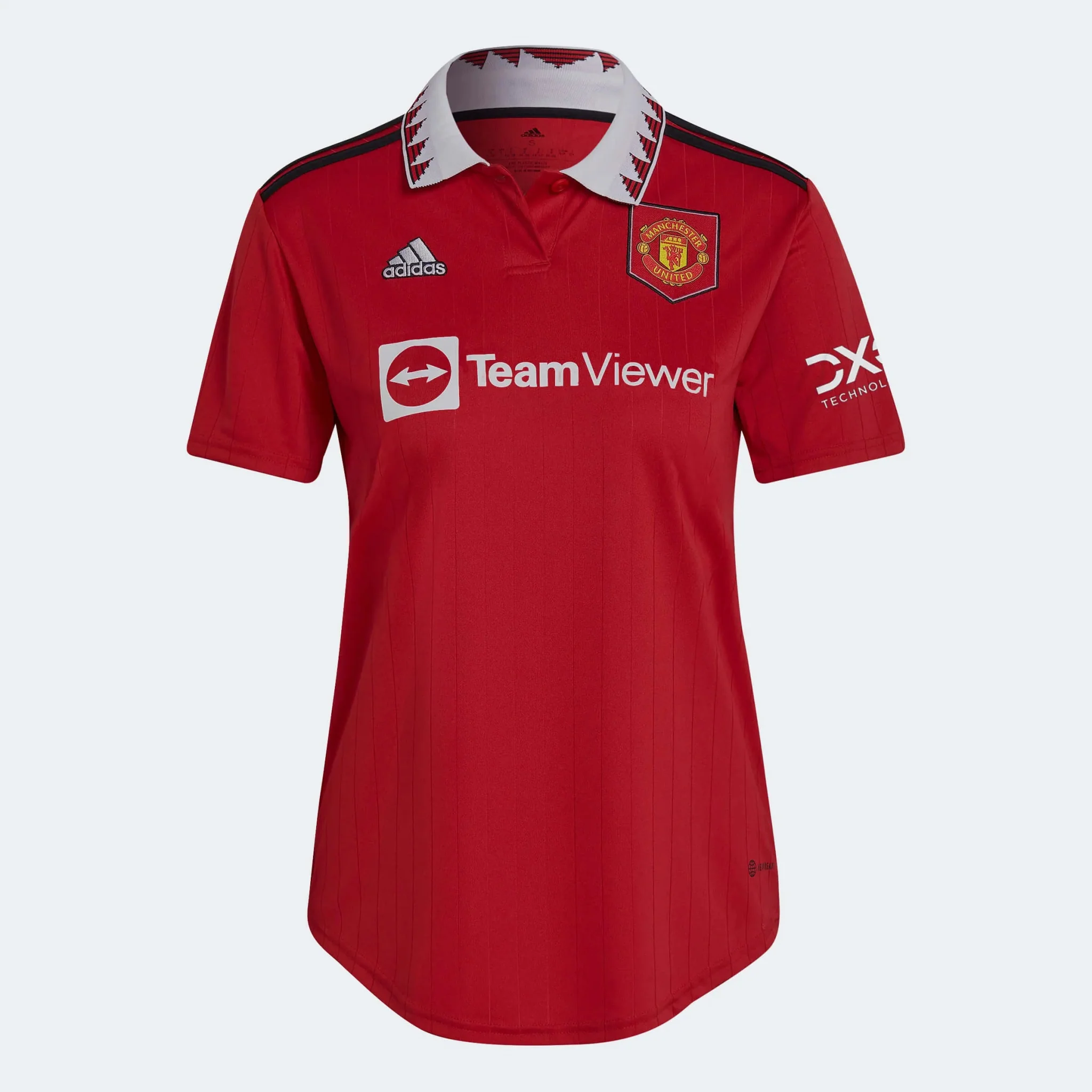 adidas 2022-23 Manchester United Women's Home Jersey - Red-White - Image 3