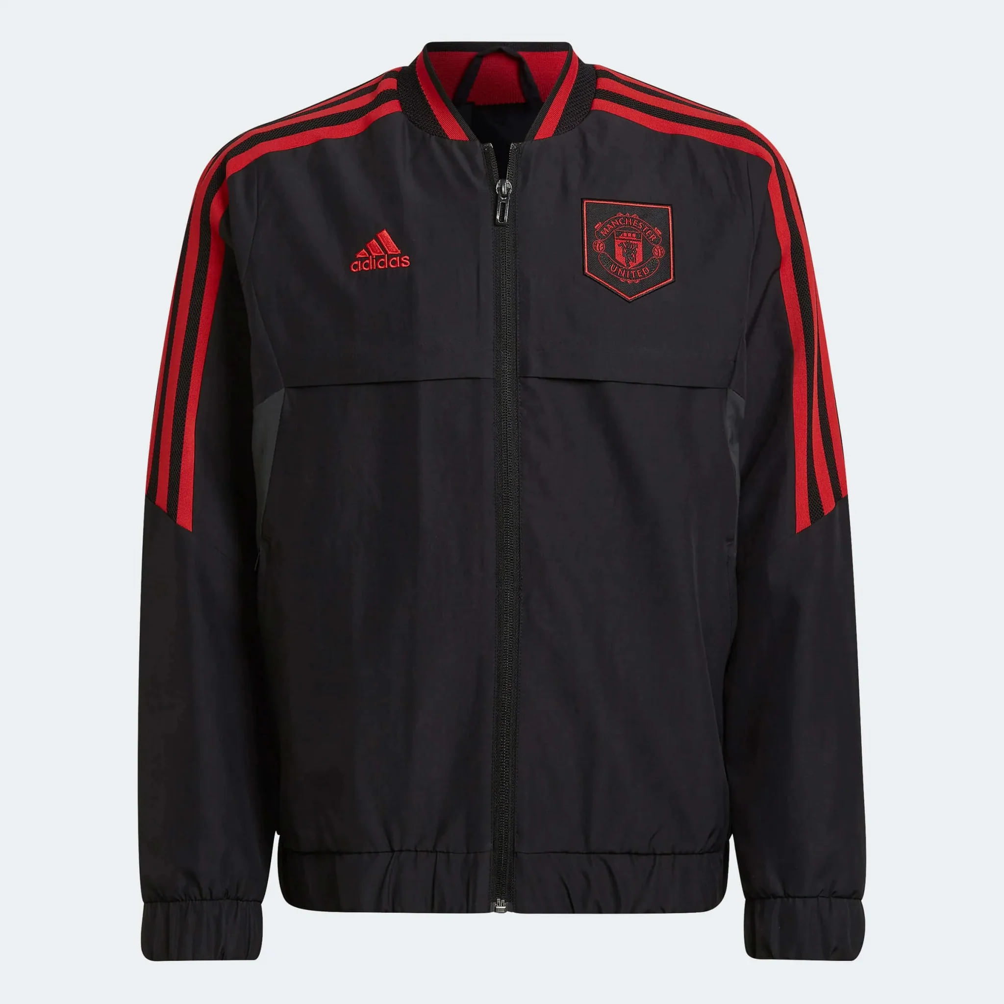 adidas 2022-23 Manchester United Youth Anthem Jacket - Black