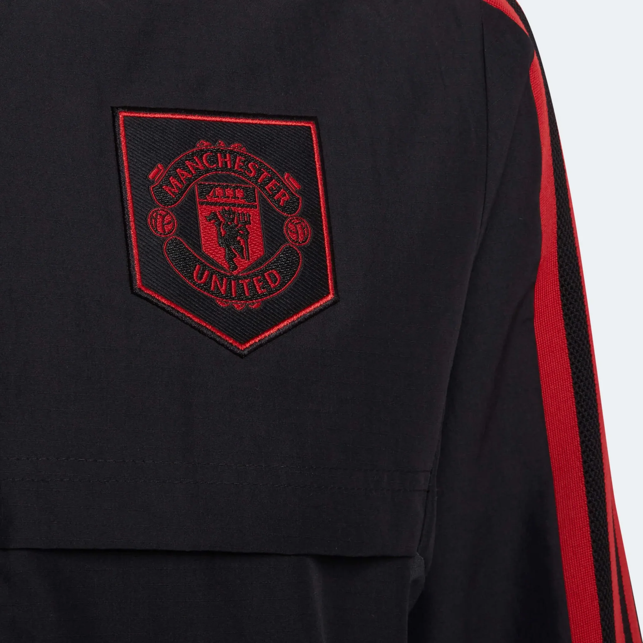 adidas 2022-23 Manchester United Youth Anthem Jacket - Black - Image 3