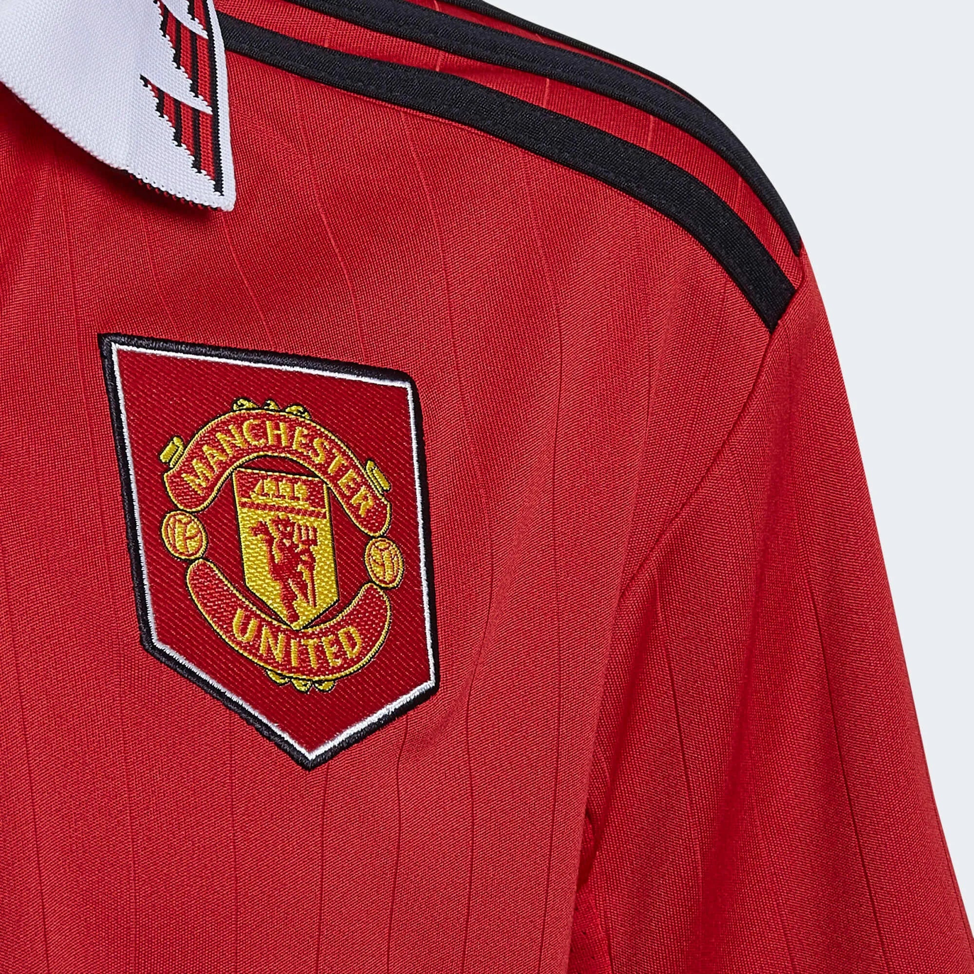 adidas 2022-23 Manchester United Youth Home Jersey - Red-White - Image 8