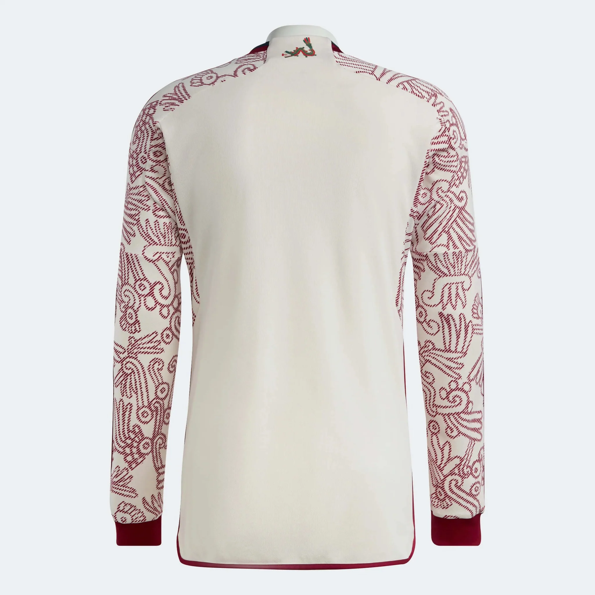 adidas 2022-23 Mexico Away Long Sleeve Jersey - Wonder White - Image 2