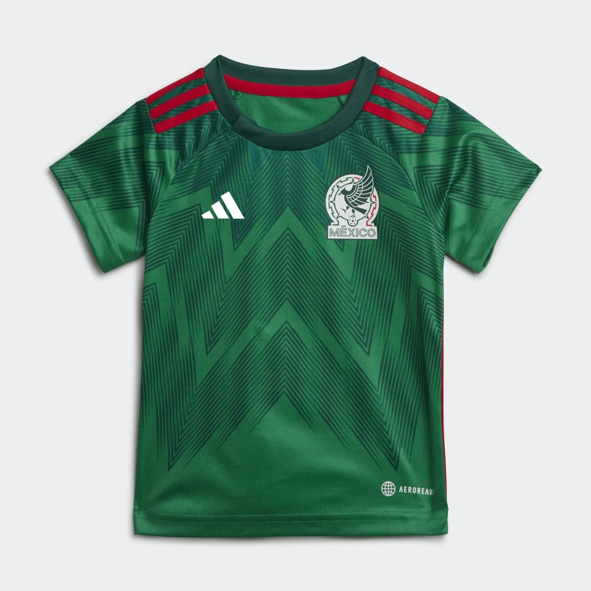 adidas 2022-23 Mexico Home Baby Kit Green - Image 2