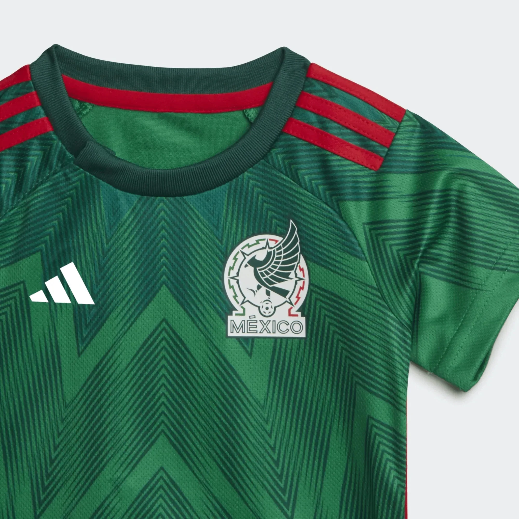 adidas 2022-23 Mexico Home Baby Kit Green - Image 6