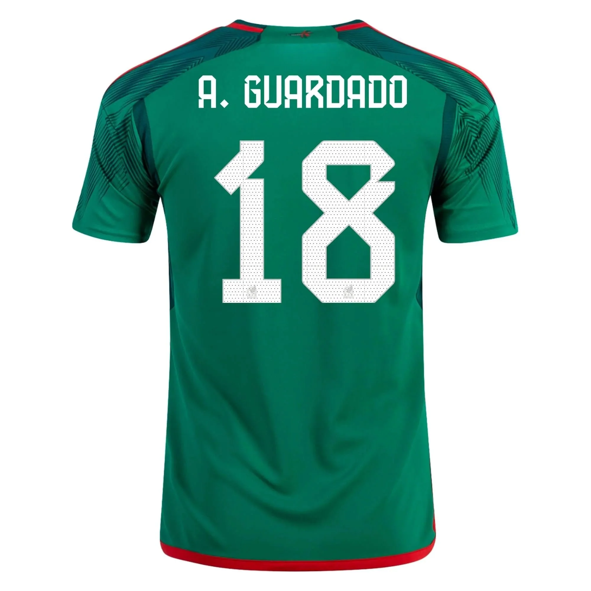 adidas 2022-23 Mexico Home Jersey - Green-Red - Image 10