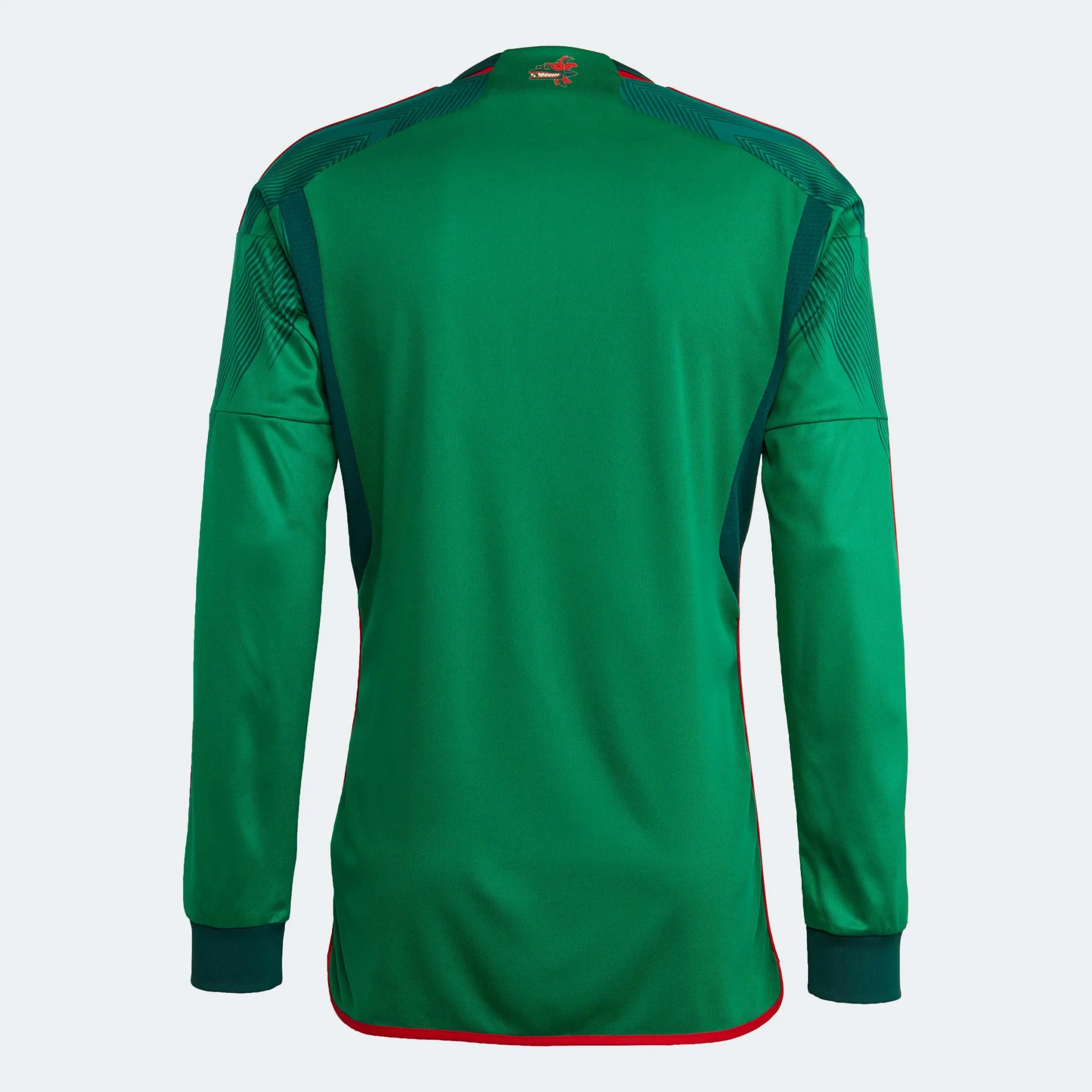 adidas 2022-23 Mexico Home Long-Sleeve Jersey - Green-Red - Image 8
