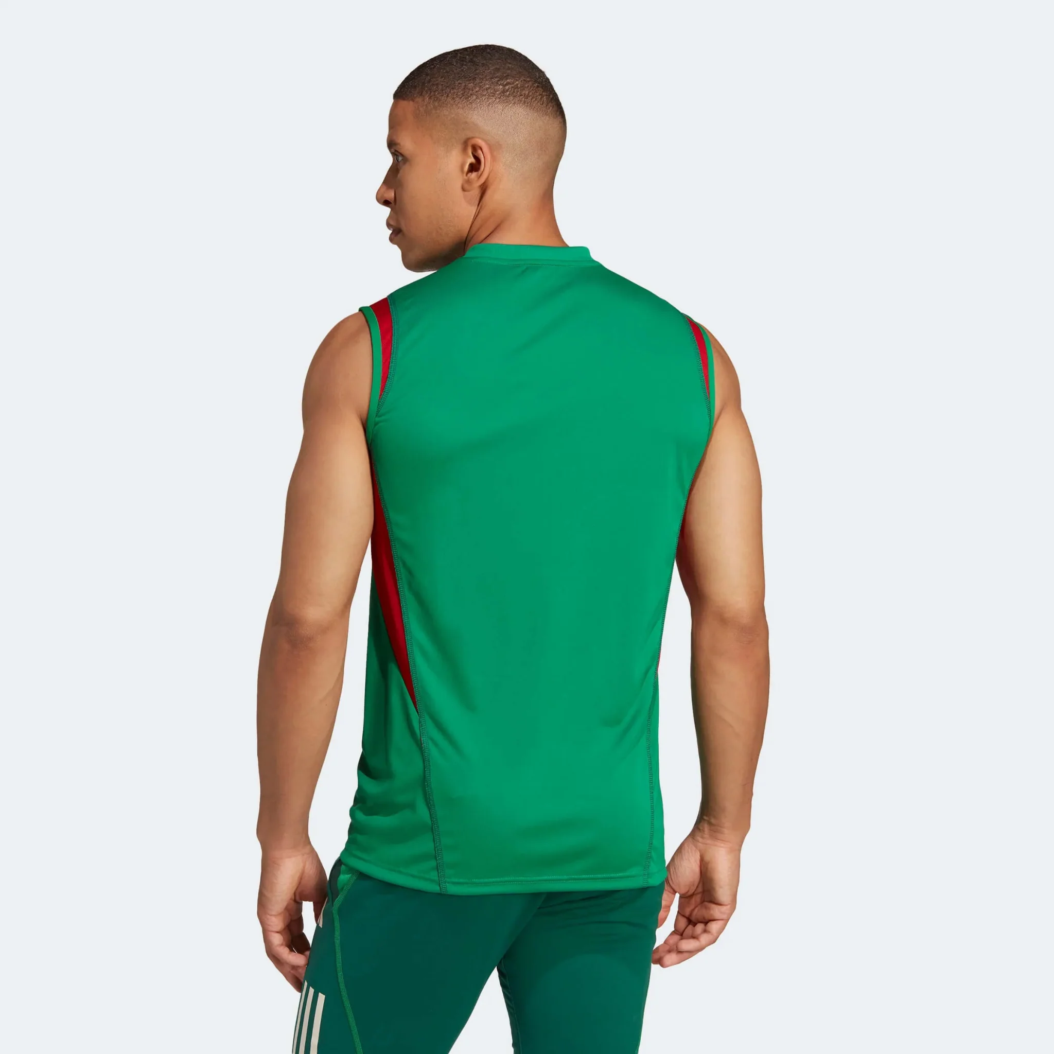 Adidas 2022-23 Mexico Tiro Sleeveless Training Jersey Green - Image 4
