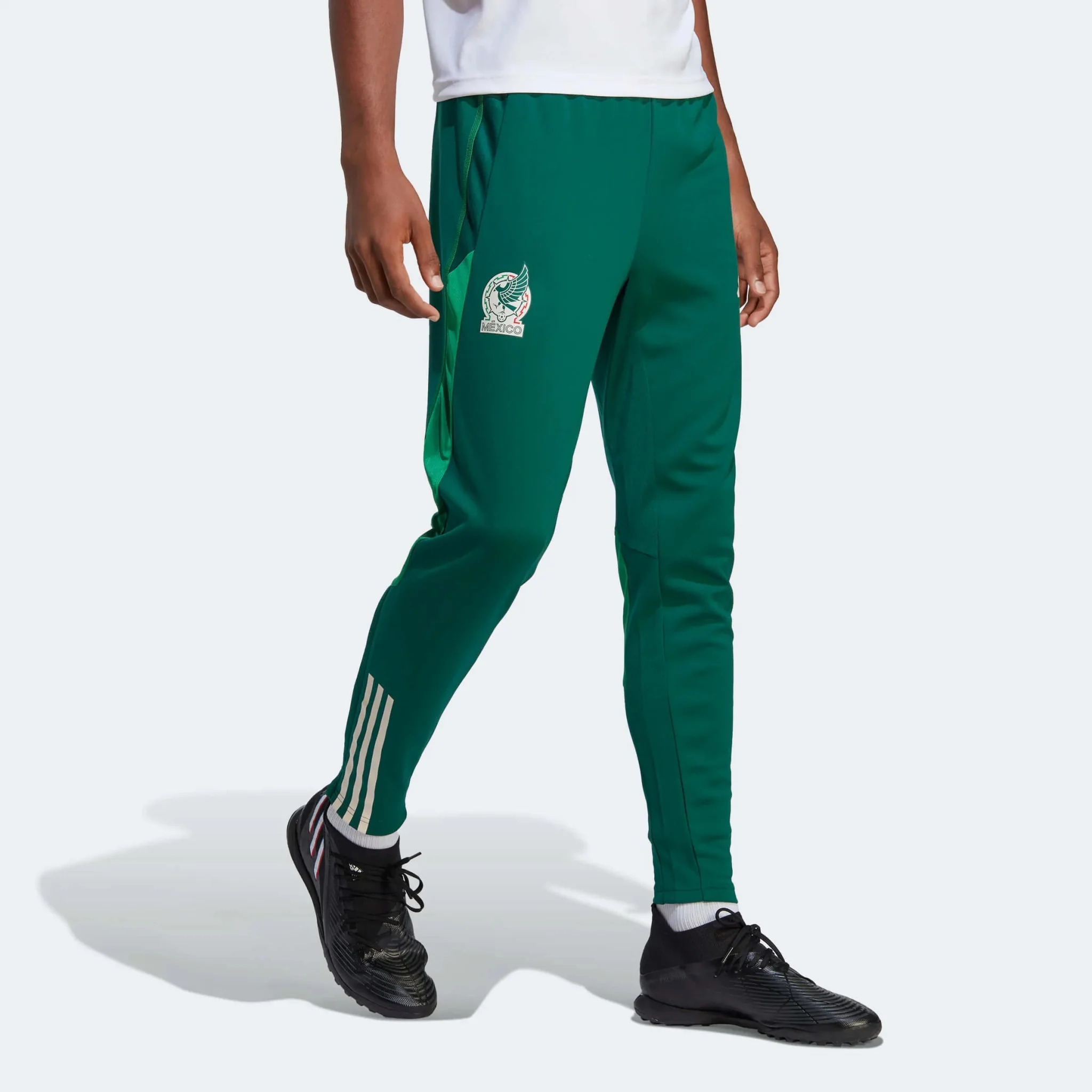 adidas 2022-23 Mexico Training Pant Green - Image 2