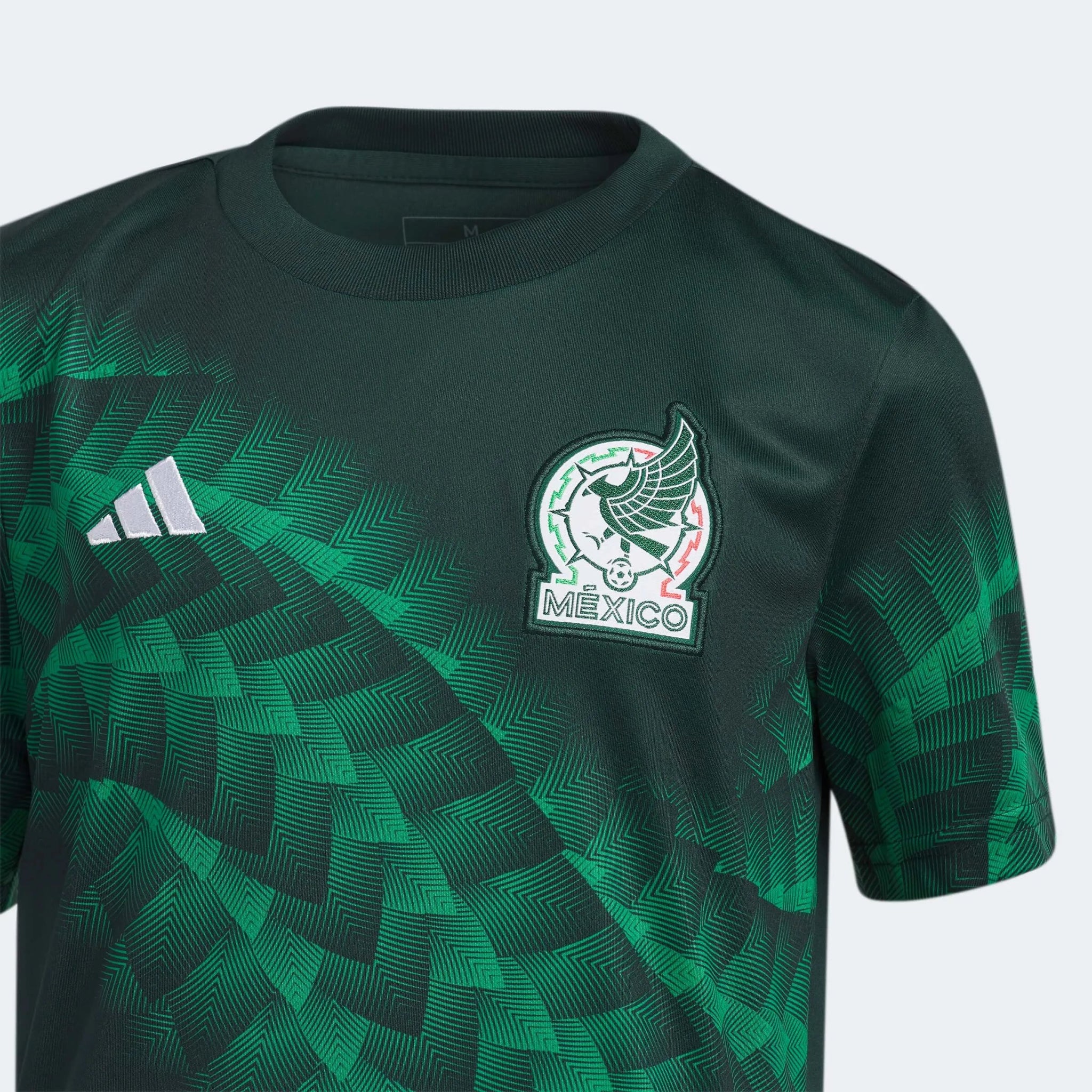 adidas 2022-23 Mexico Youth Pre-Match Jersey - Green Night-Vivid Green - Image 3