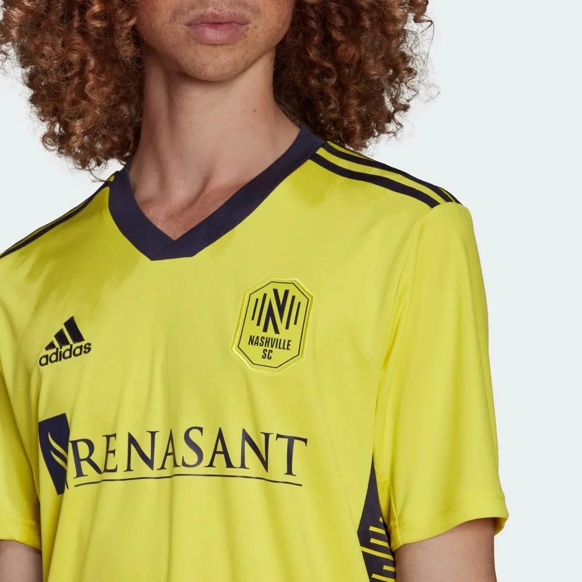 adidas 2022-23 Nashville SC Home Jersey - Yellow-Noble Ink - Image 5