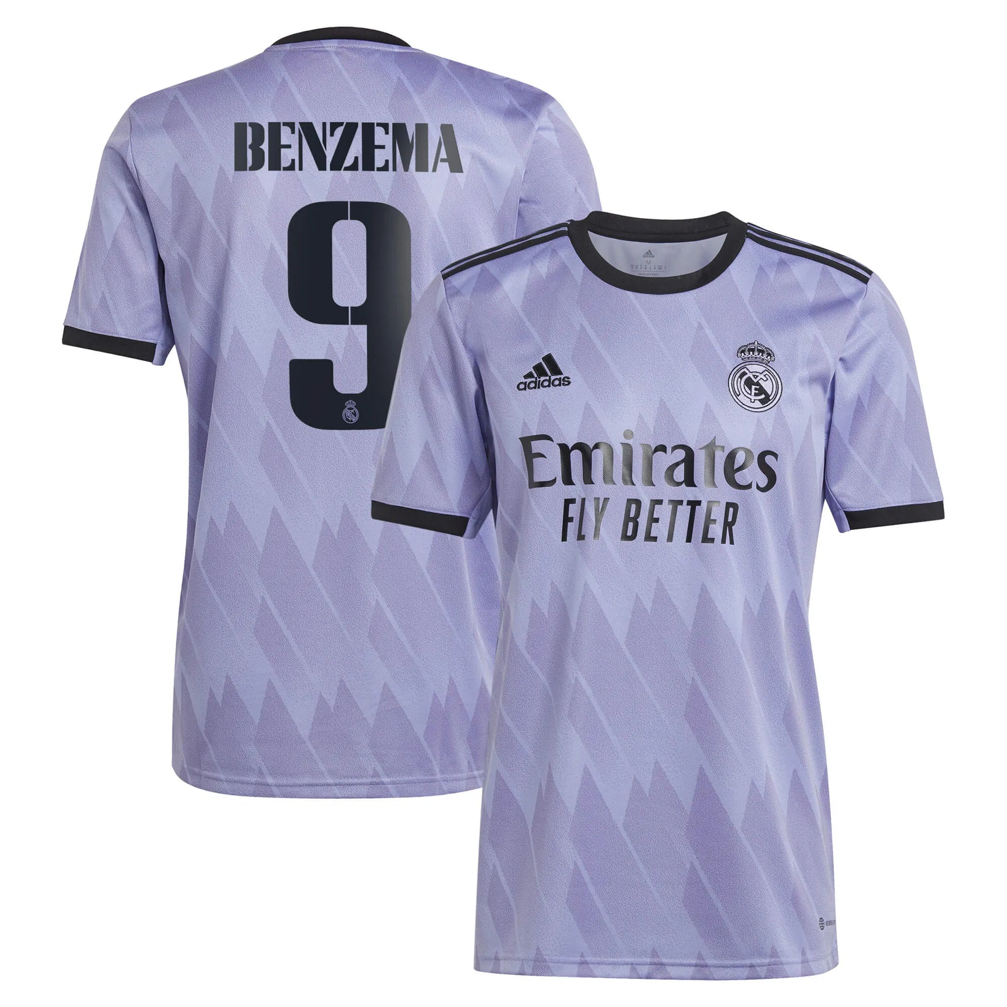 adidas 2022-23 Real Madrid Away Jersey - Light Purple - Image 3