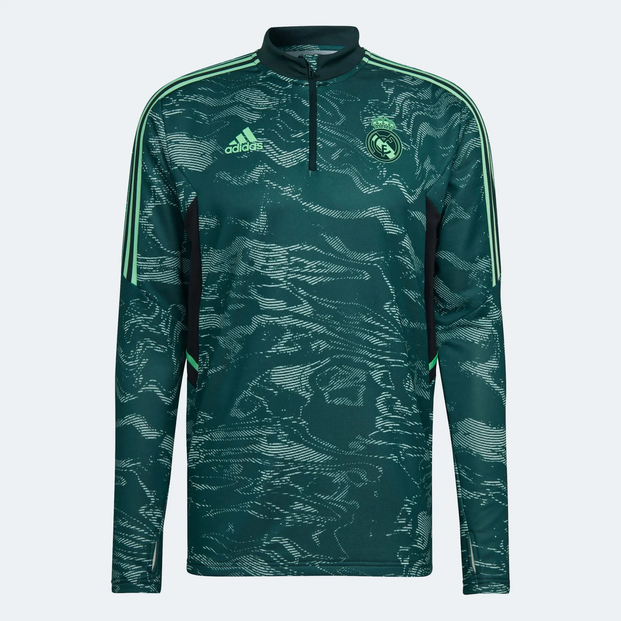 adidas 2022-23 Real Madrid EU Training Top - Green