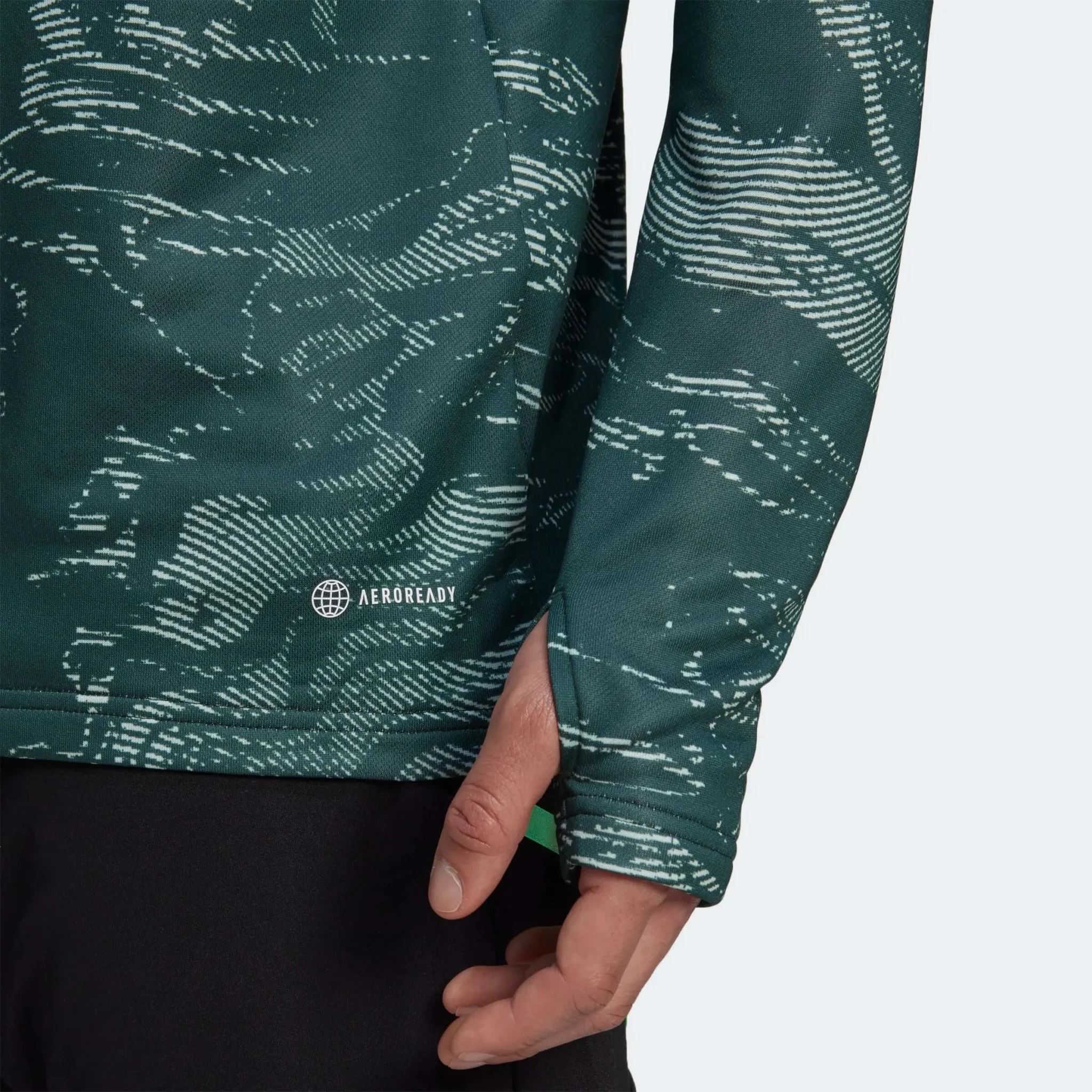 adidas 2022-23 Real Madrid EU Training Top - Green - Image 5