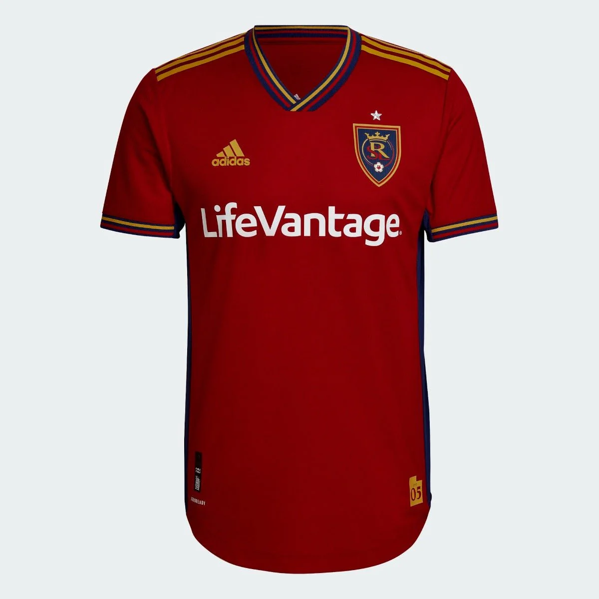adidas 2022-23 Real Salt Lake Authentic Home Jersey - Victory Red-Sharp Yellow