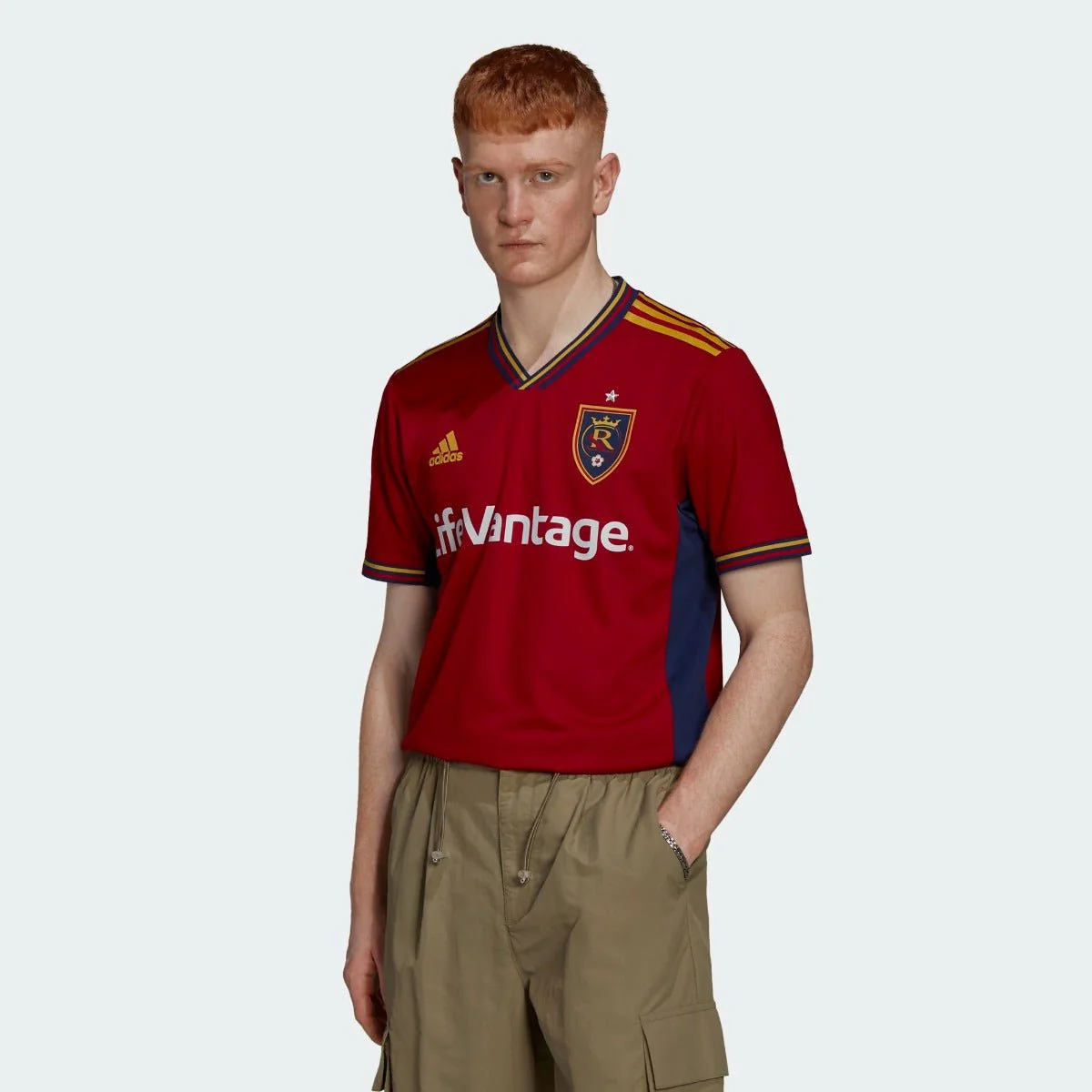 adidas 2022-23 Real Salt Lake Authentic Home Jersey - Victory Red-Sharp Yellow - Image 3