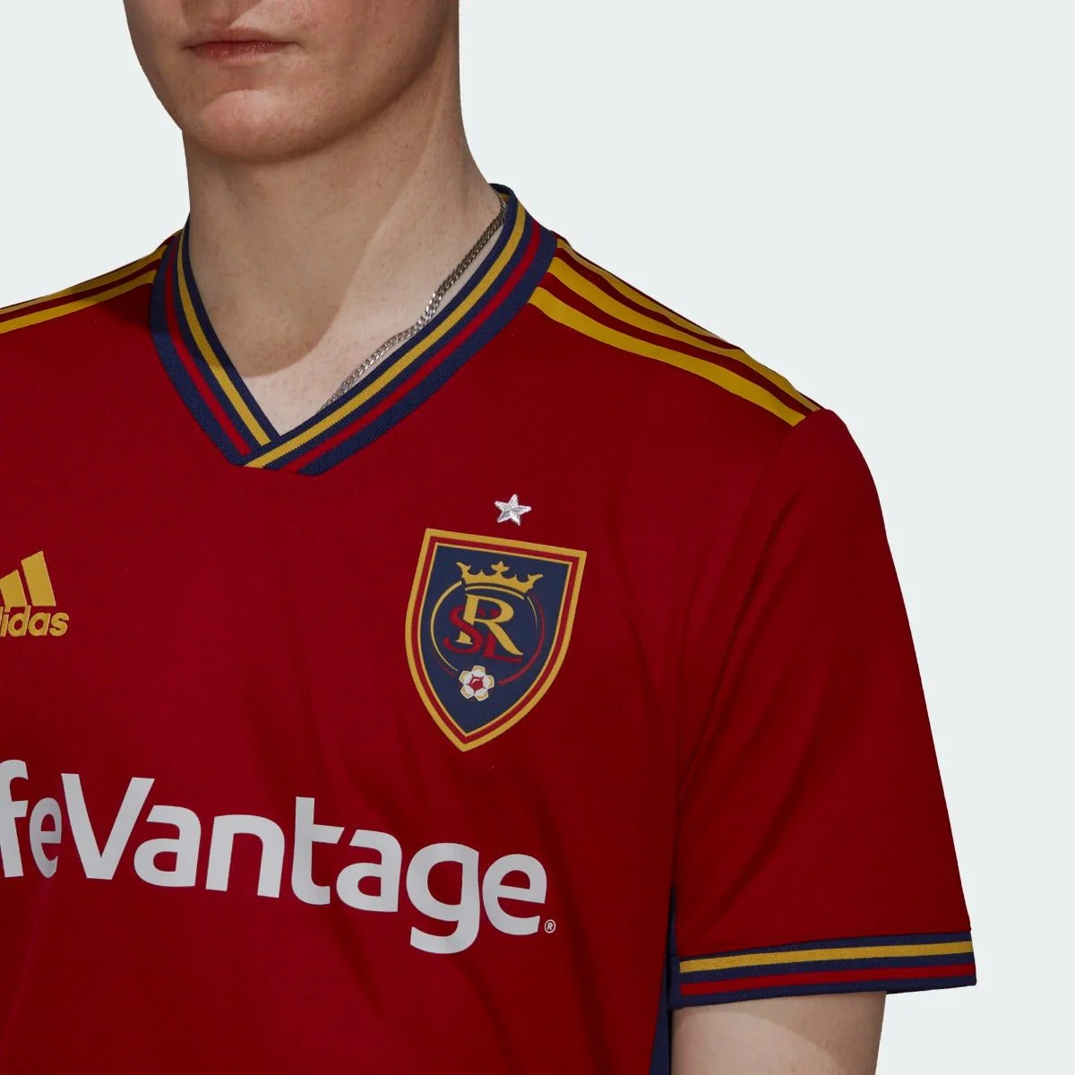 adidas 2022-23 Real Salt Lake Authentic Home Jersey - Victory Red-Sharp Yellow - Image 5
