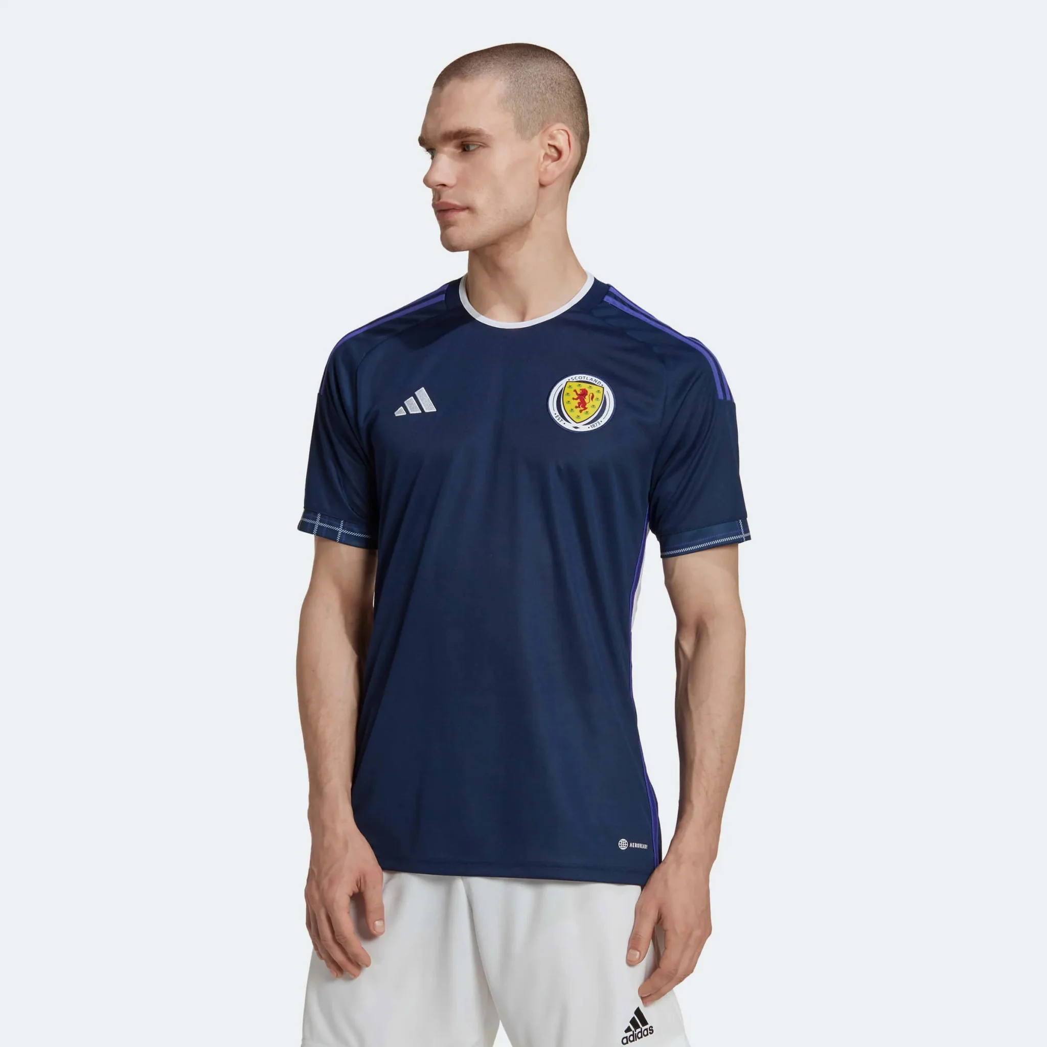 adidas 2022-23 Scotland Home Jersey - Navy Blue - Image 3