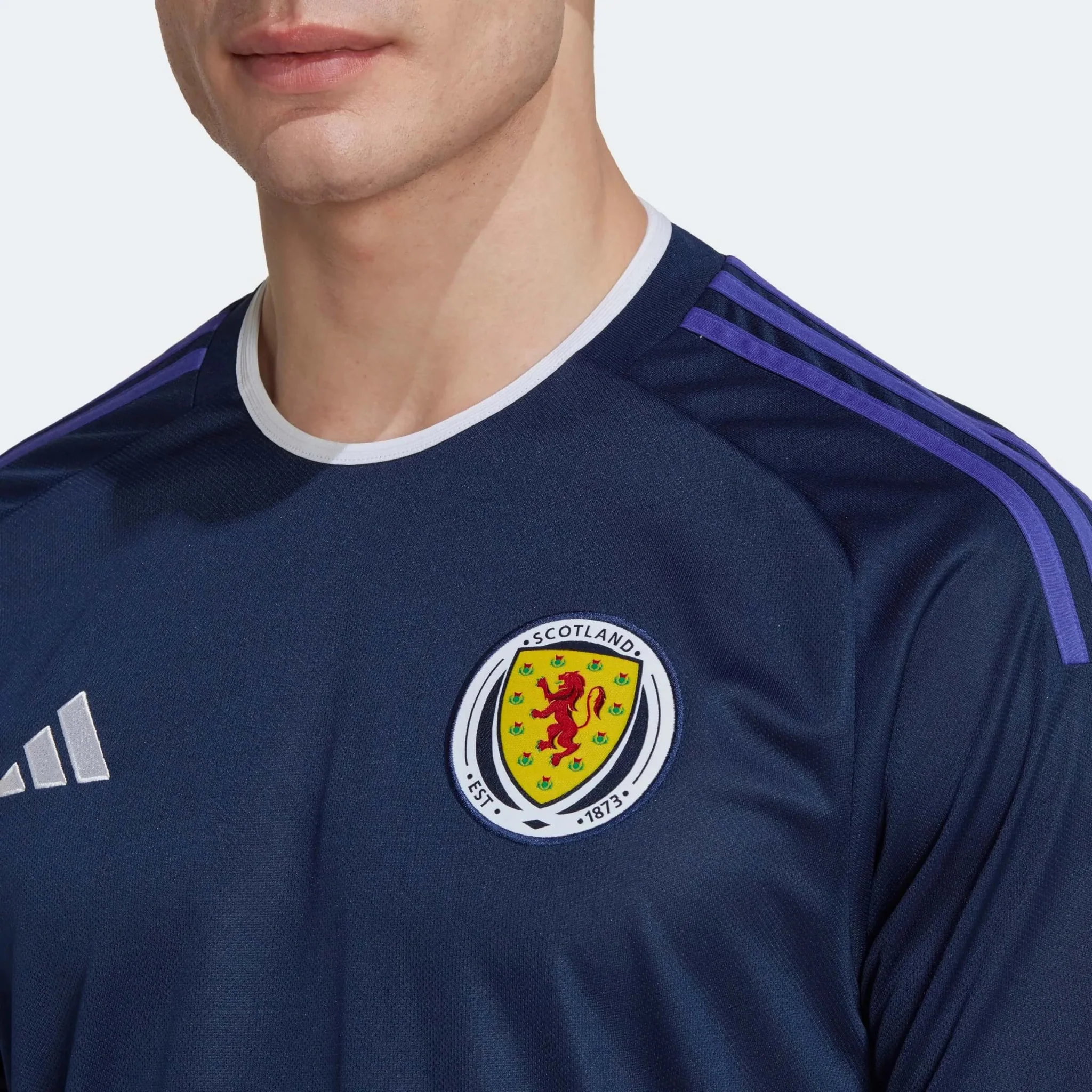 adidas 2022-23 Scotland Home Jersey - Navy Blue - Image 5